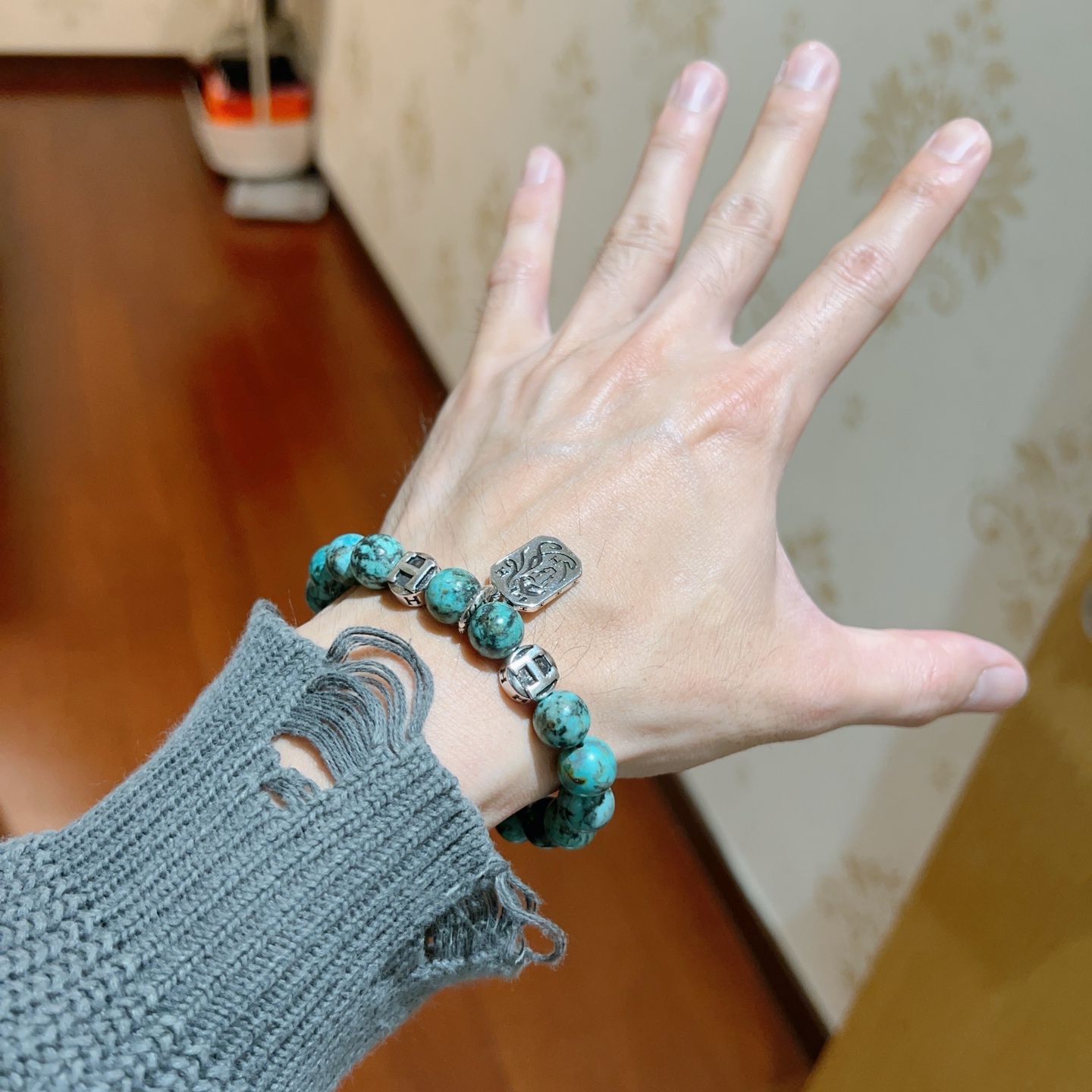   新品发布 👒Hermas爱马仕手链👨👩奢华爱马仕手串 天然石蛇皮石手链男女同款 最新款全件串珠手链档