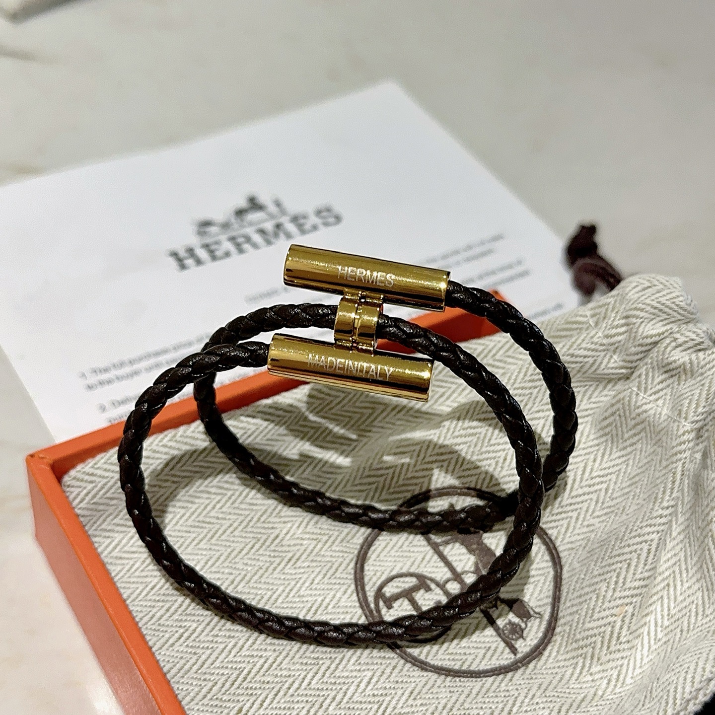 。新款Hermes爱马仕手链编织手绳加厚版 铂金版。高级精工版色色众多网红同款 爱马仕手链❗️太考验师傅