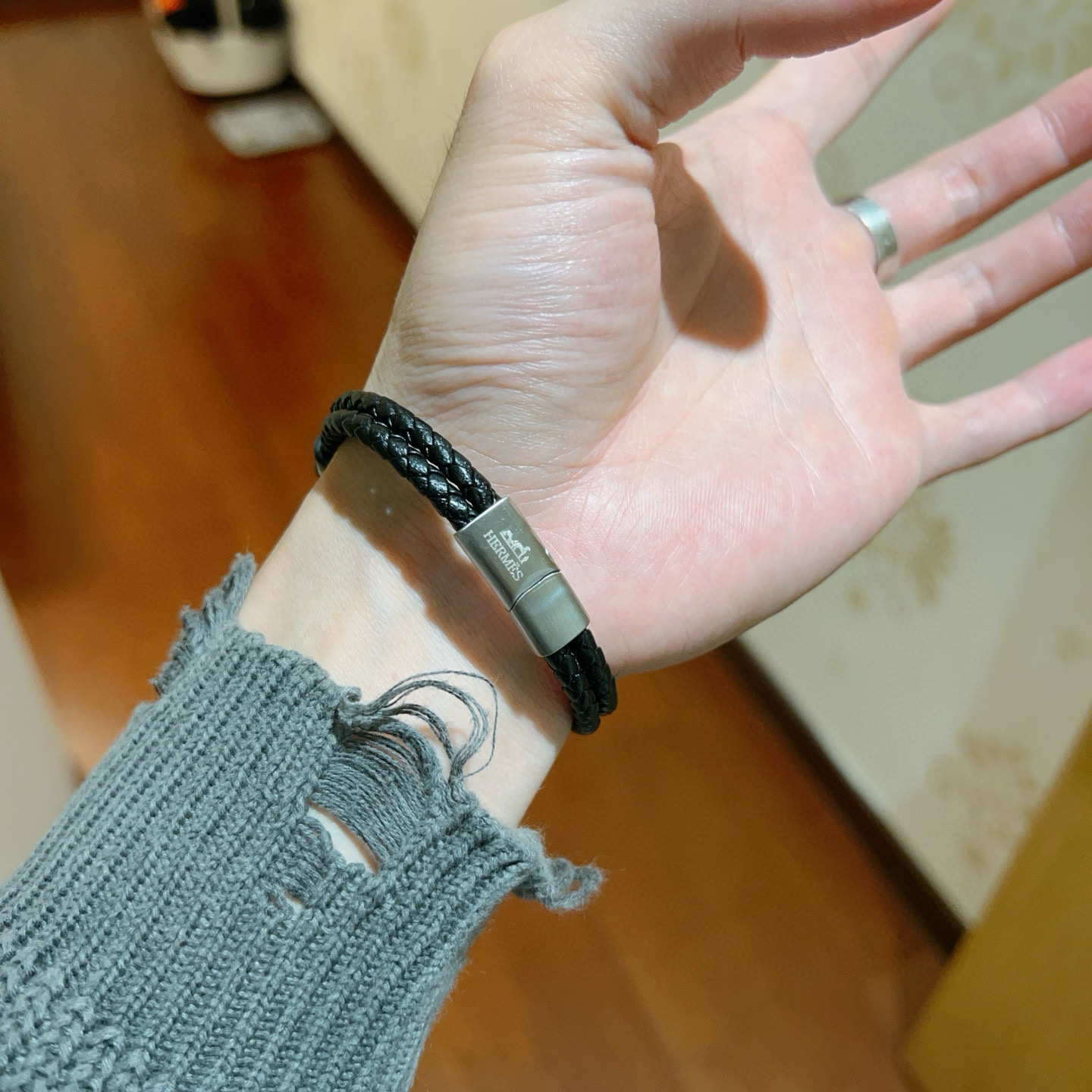 。新款Hermes爱马仕手链编织手绳加厚版 黄金版。高级精工版色色众多网红同款 爱马仕手链❗️太考验师傅