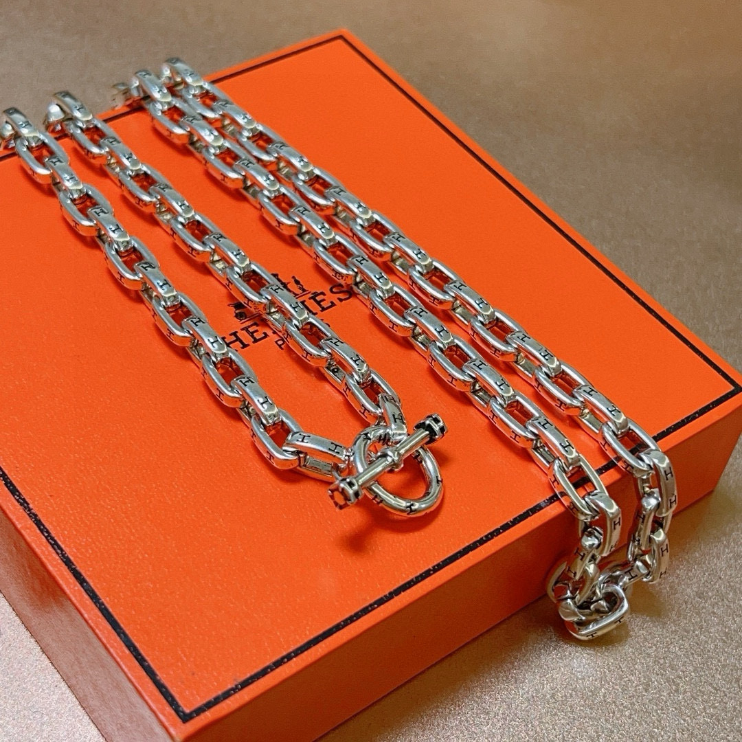 。🌀🌟HERMES  爱马仕项链 TO项链系列首饰 进口定制.高端链条经典搭配 新品 简单时尚🌟专柜一致