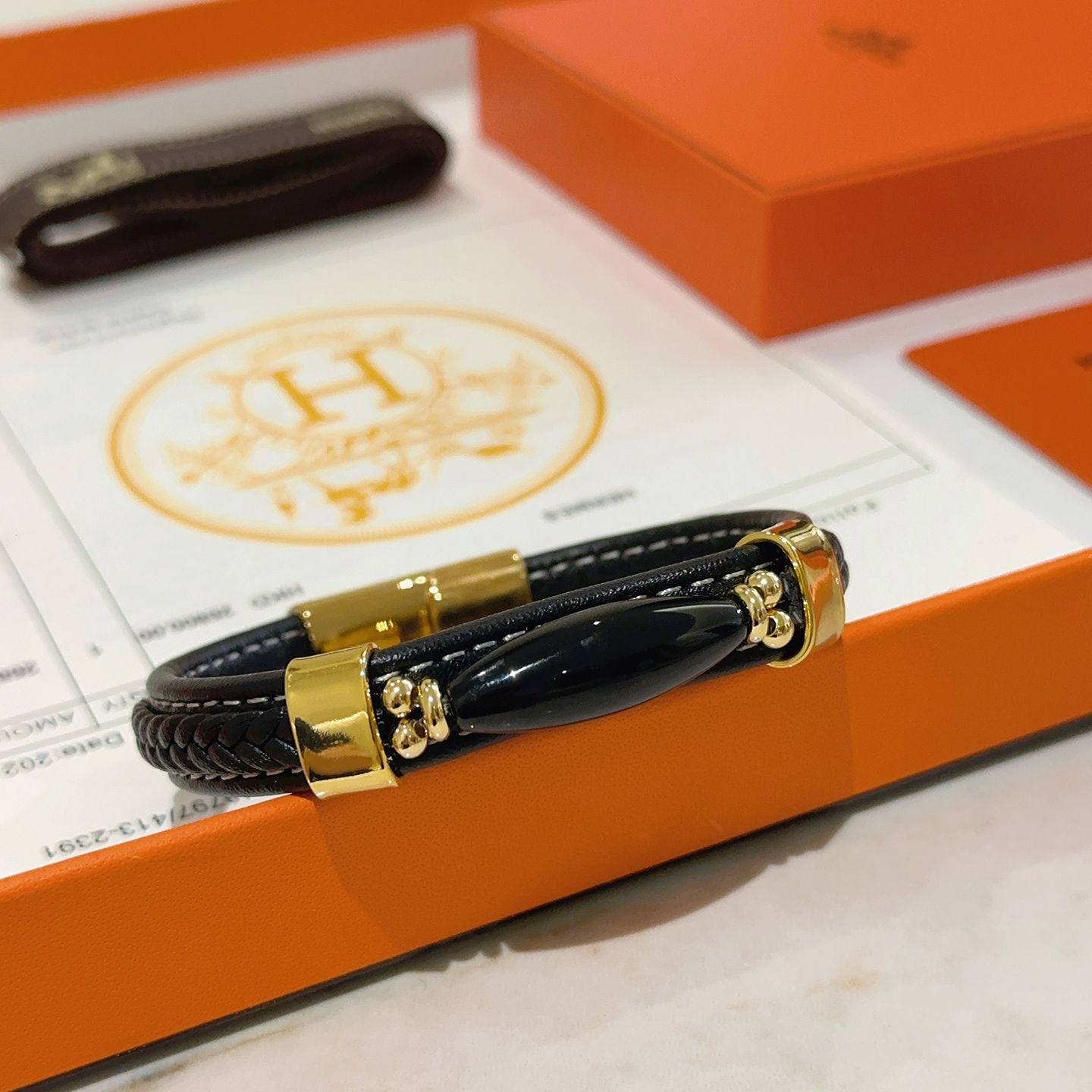     新品发售 👒🐈‍⬛爱马仕皮绳手环最新款纯手工皮材质档次更高明星同款Anger Forest系列爱