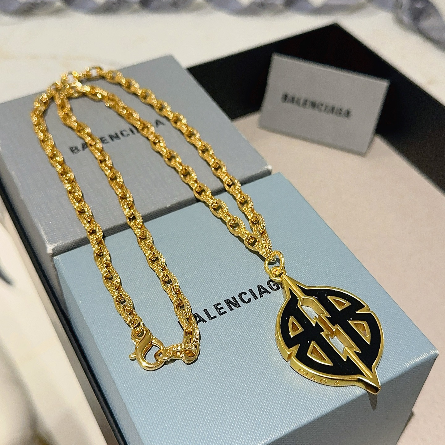  原单货🔹🔹新品 巴黎世家项链 Balenciaga 新款项链🔹专柜一致 细节做工精细 每个细节流程到位