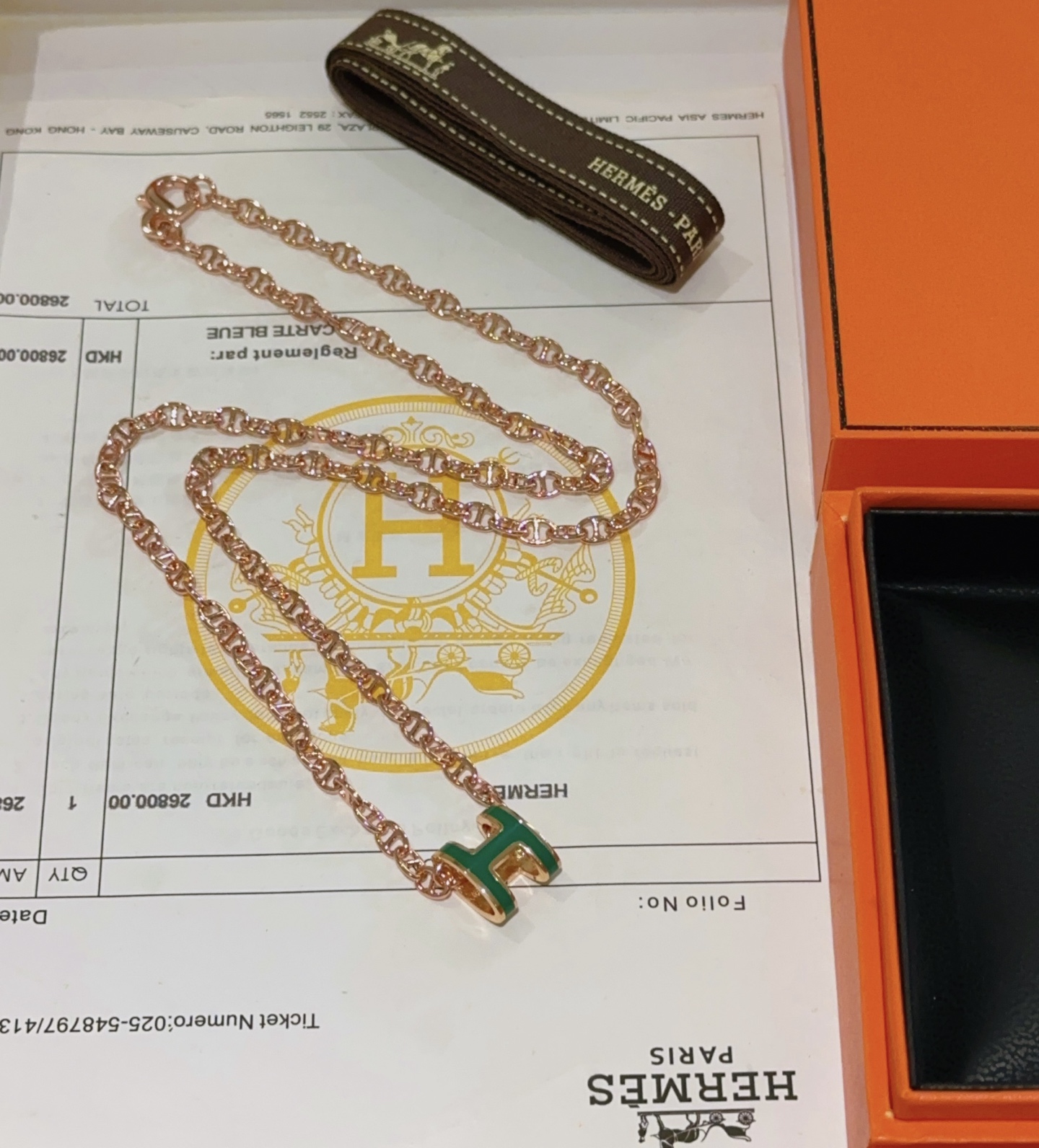  🌀🌟HERMES  爱马仕项链 H字母椭圆系列首饰 进口珐琅镀.猪鼻子链条经典搭配 原版logo新品 