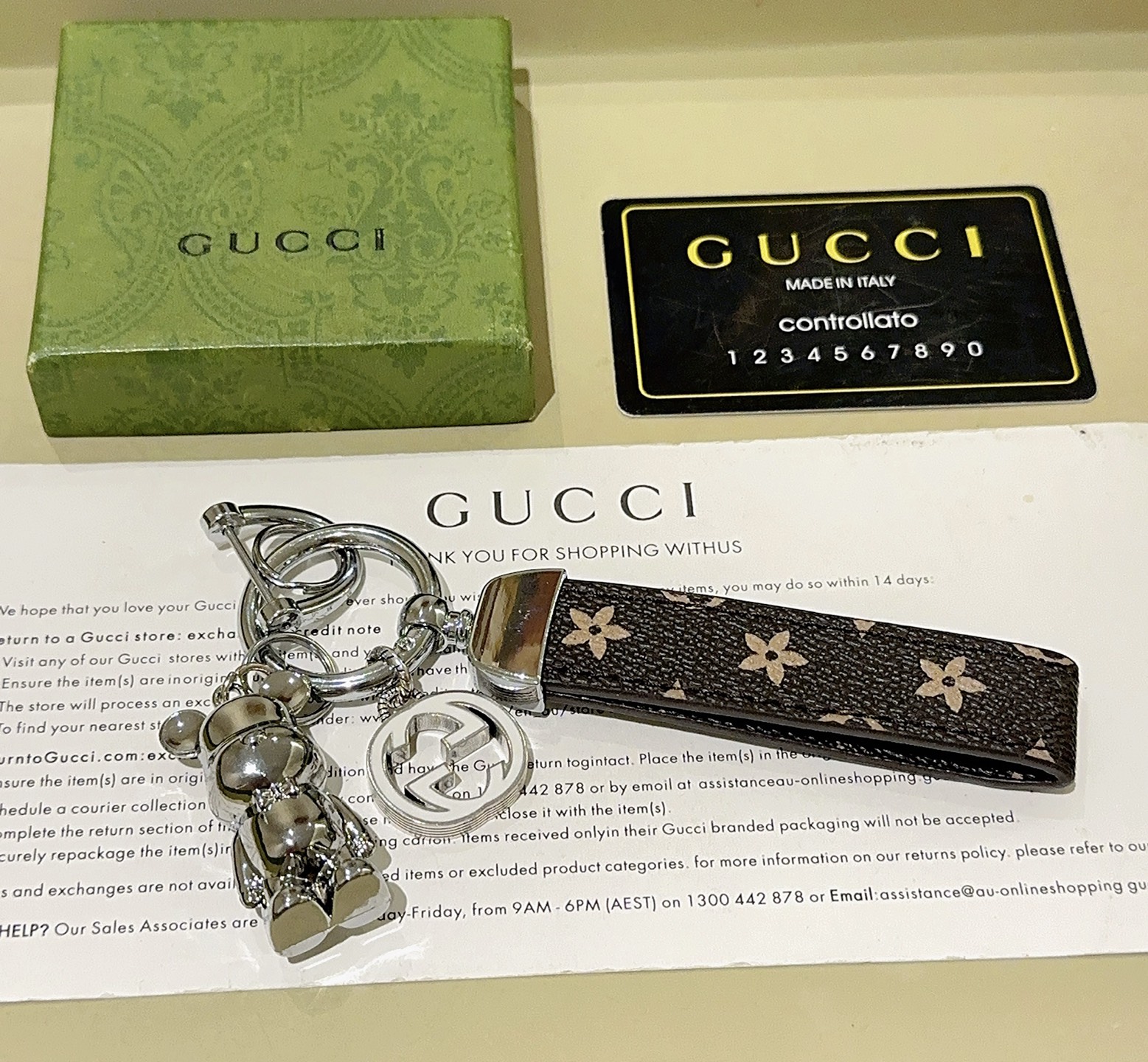    新品发布 👒𝐆𝐮𝐜𝐜𝐢古驰钥匙扣 古驰包包扣 最新款包包挂饰档次更高明星同款Anger Fores