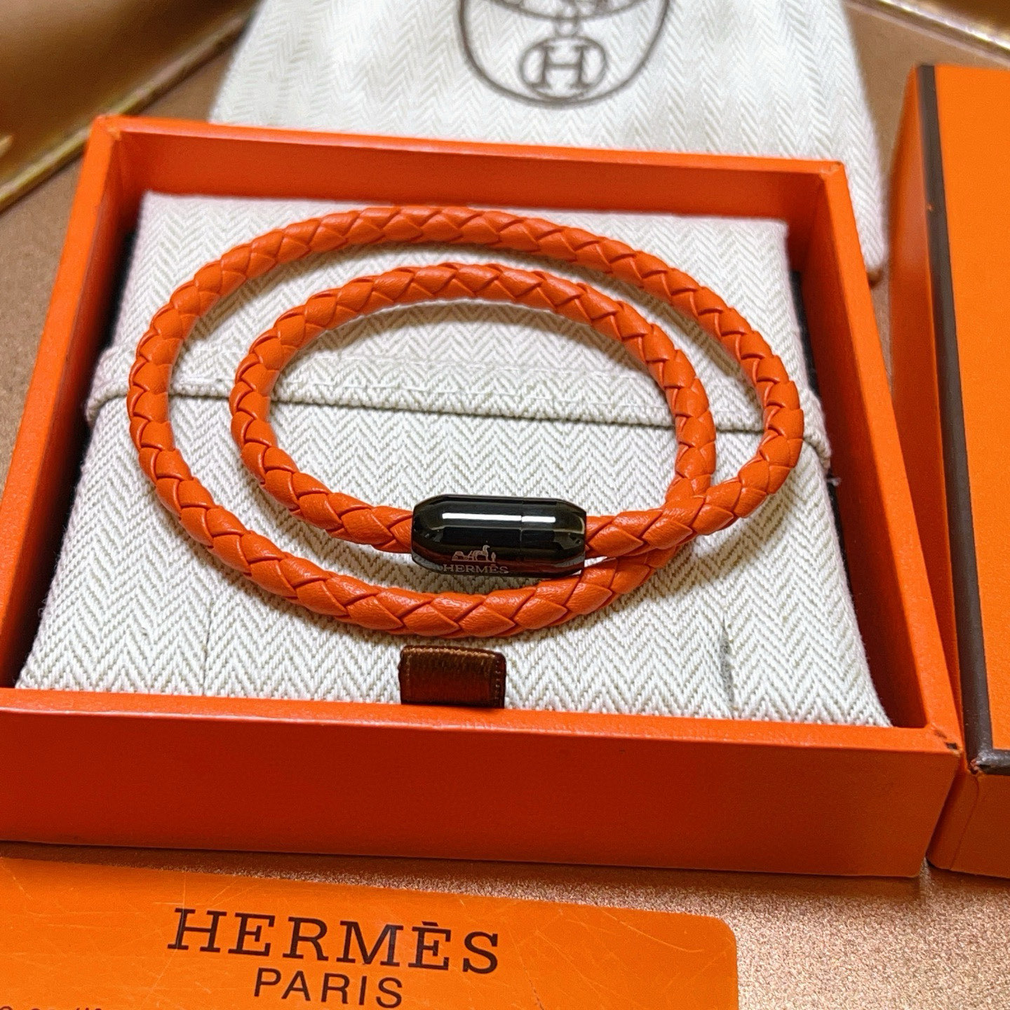 。新款Hermes爱马仕手链编织手绳加厚版 黄金版。高级精工版色色众多网红同款 爱马仕手链❗️太考验师傅