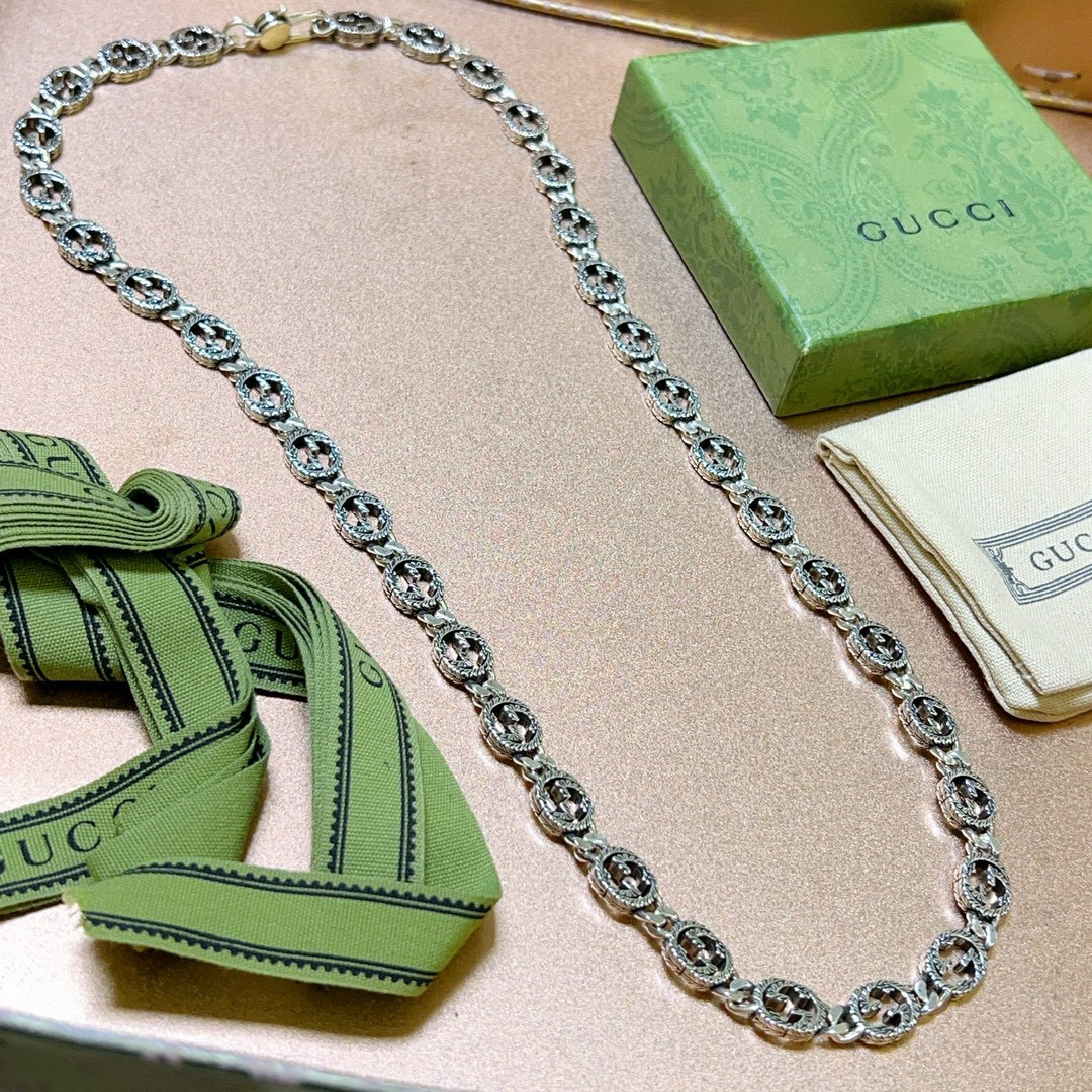   🔥🔥 新品发布👒不爆不发 抖音带货网红首选 𝐆𝐮𝐜𝐜𝐢古驰项链最新款链条档次更高明星同款Anger 