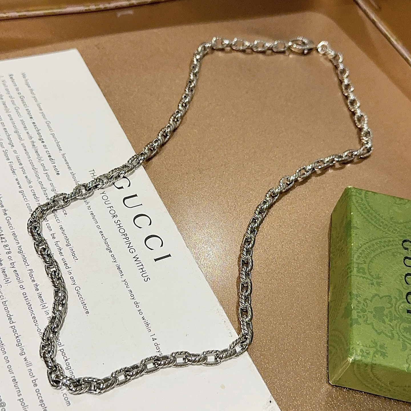   🔥🔥 新品发布👒不爆不发 抖音带货网红首选 𝐆𝐮𝐜𝐜𝐢古驰项链最新款链条档次更高明星同款Anger 