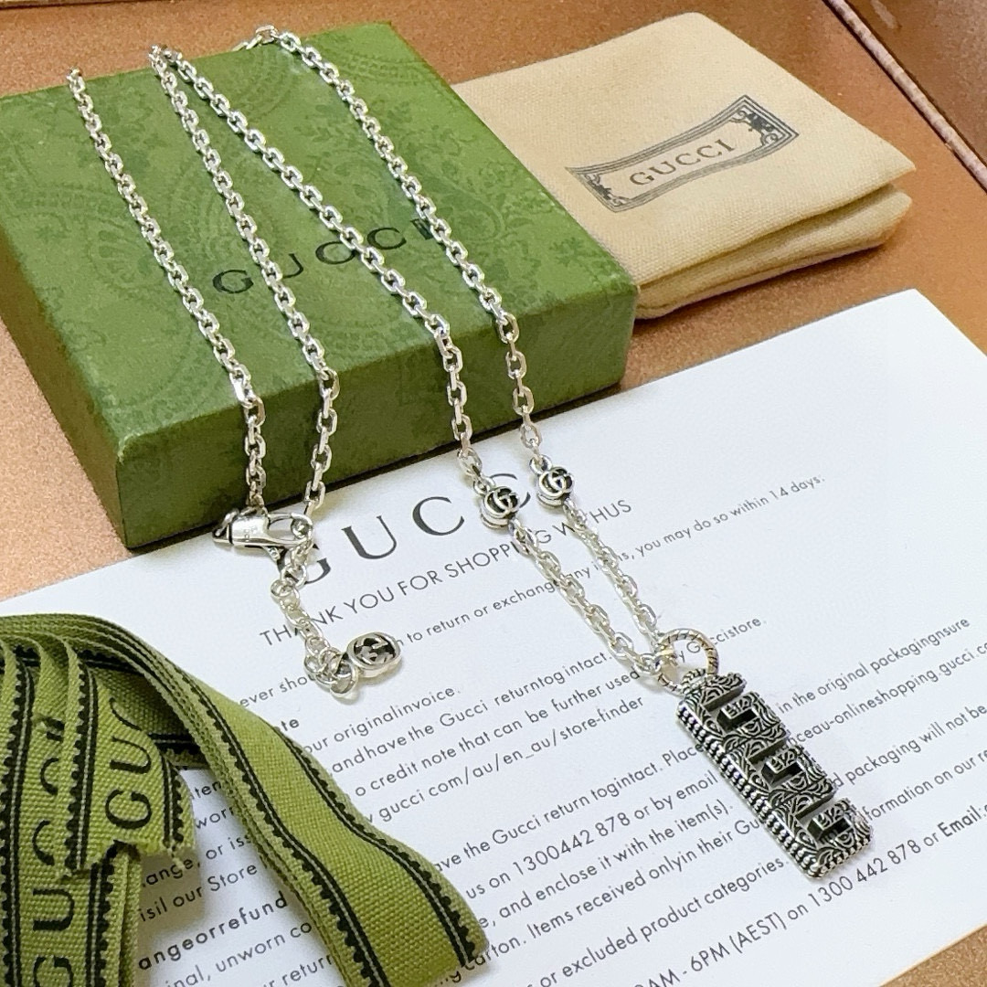   🔥🔥 新品发布👒不爆不发 抖音带货网红首选 𝐆𝐮𝐜𝐜𝐢古驰项链最新款链条档次更高明星同款Anger 