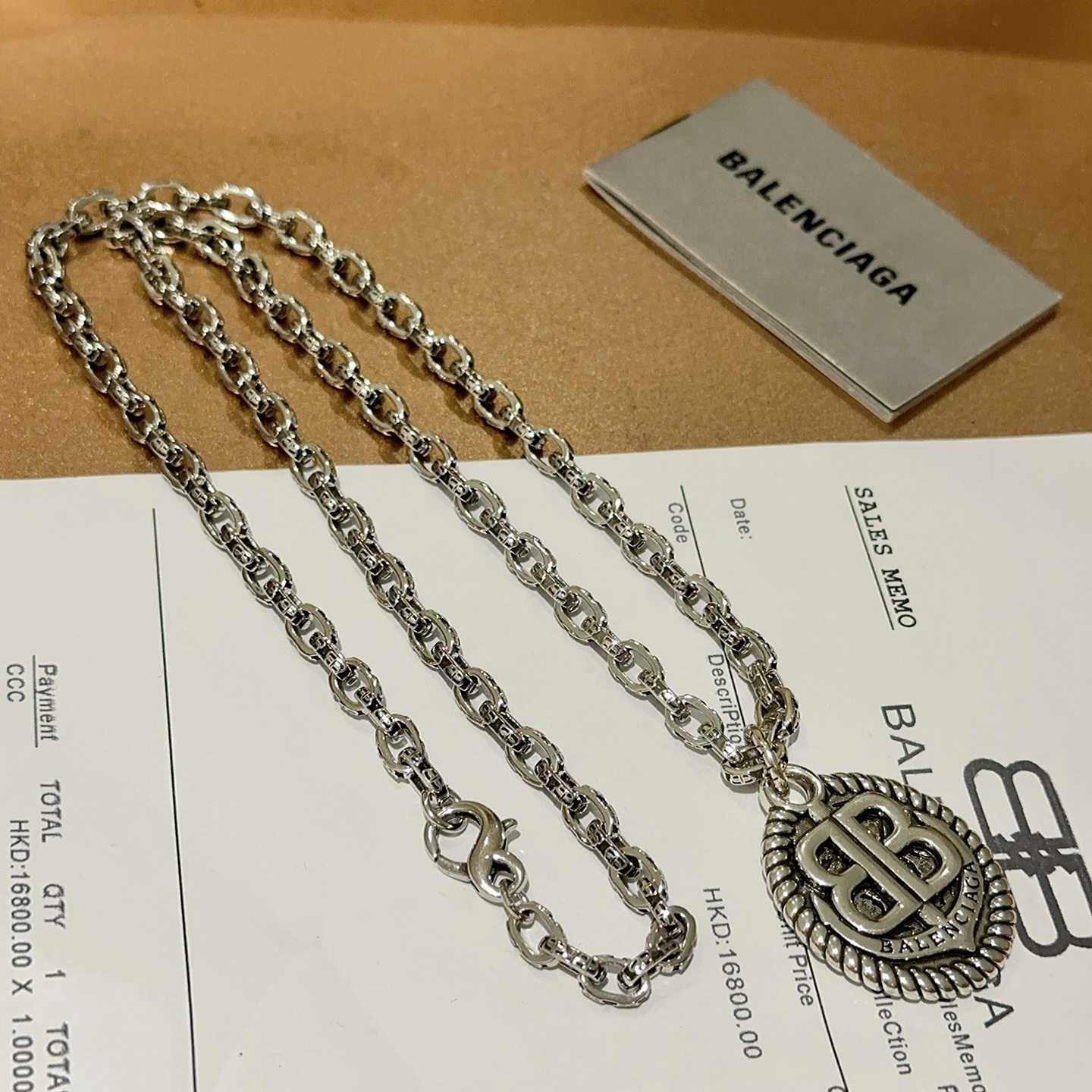  原单货🔹🔹新品 巴黎世家项链 Balenciaga 新款项链🔹专柜一致 细节做工精细 每个细节流程到位