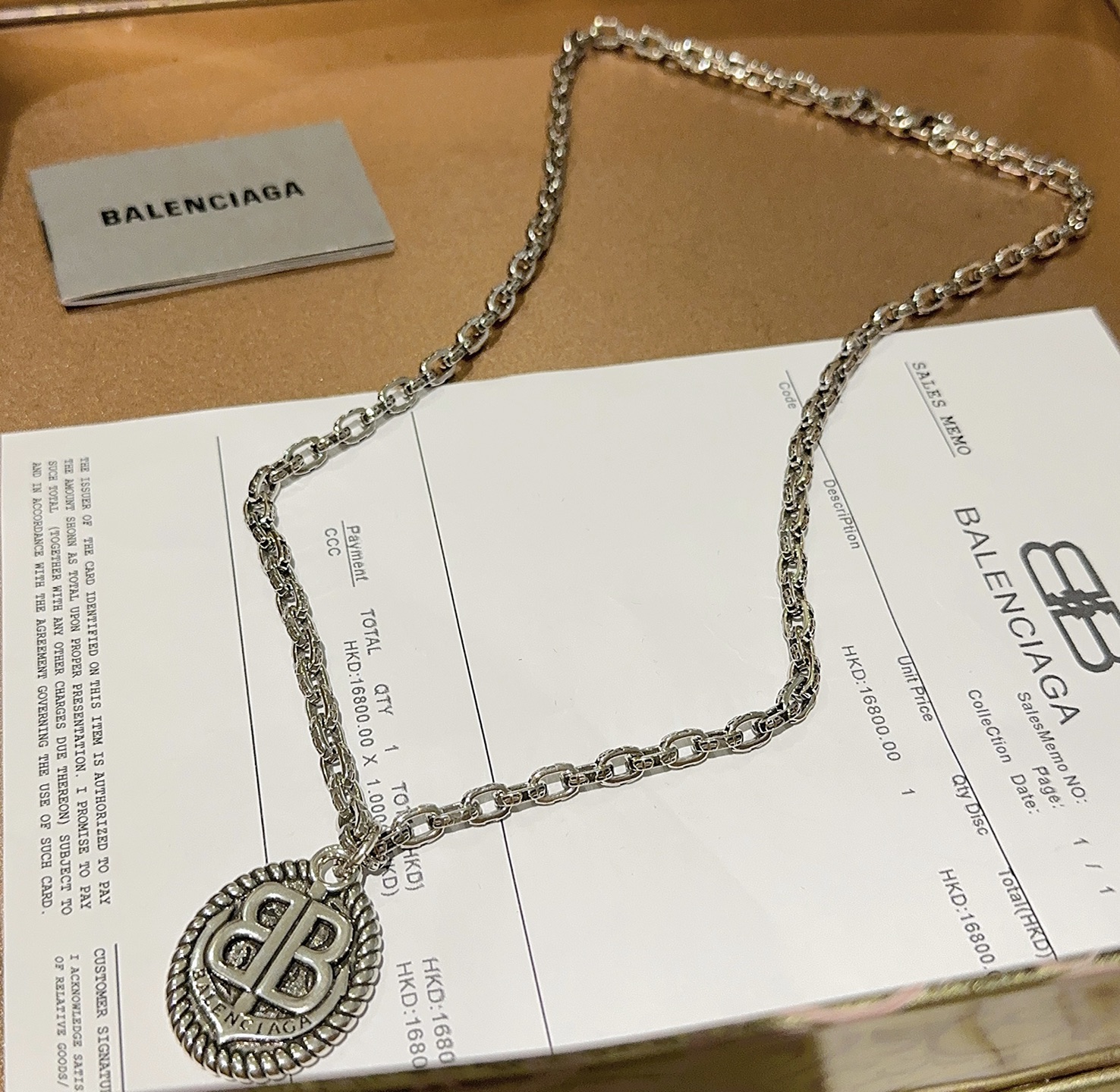  原单货🔹🔹新品 巴黎世家项链 Balenciaga 新款项链🔹专柜一致 细节做工精细 每个细节流程到位