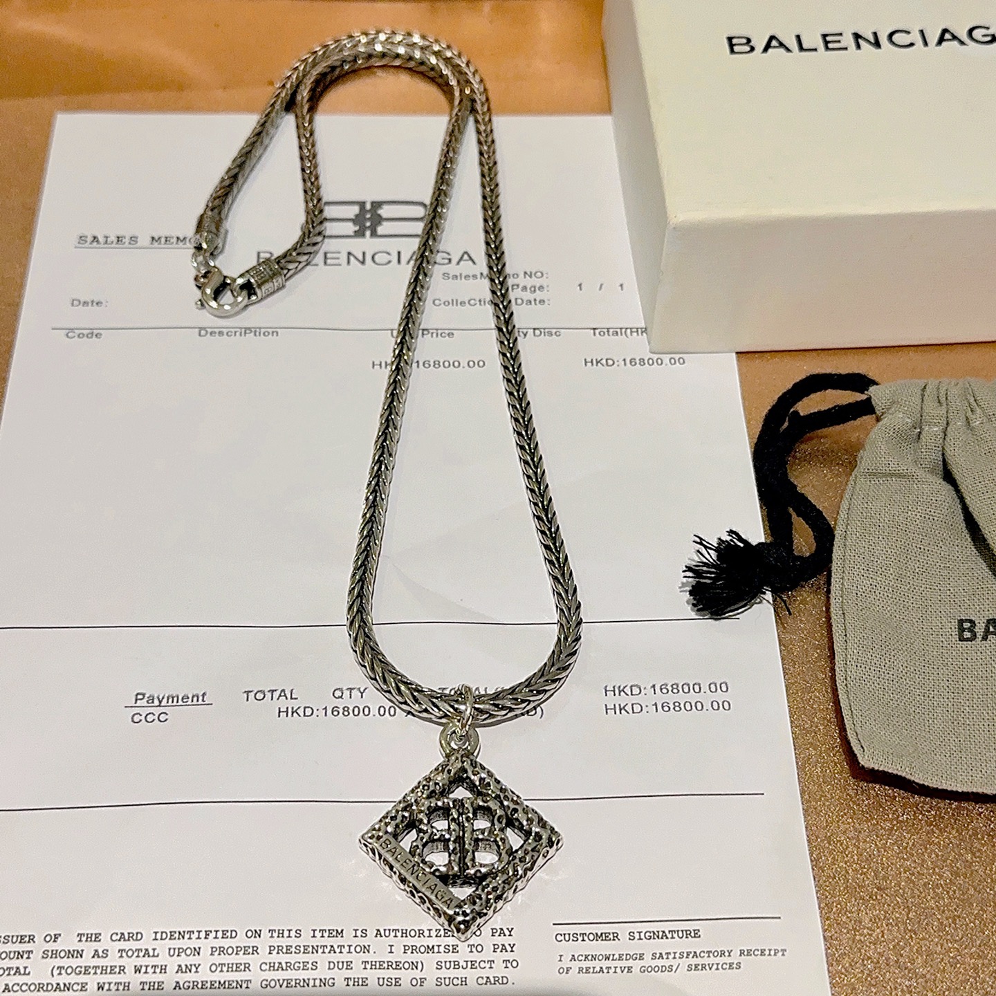  原单货🔹🔹新品 巴黎世家项链 Balenciaga 新款项链🔹专柜一致 细节做工精细 每个细节流程到位