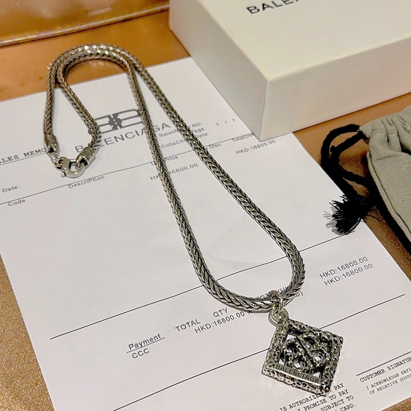  原单货🔹🔹新品 巴黎世家项链 Balenciaga 新款项链🔹专柜一致 细节做工精细 每个细节流程到位