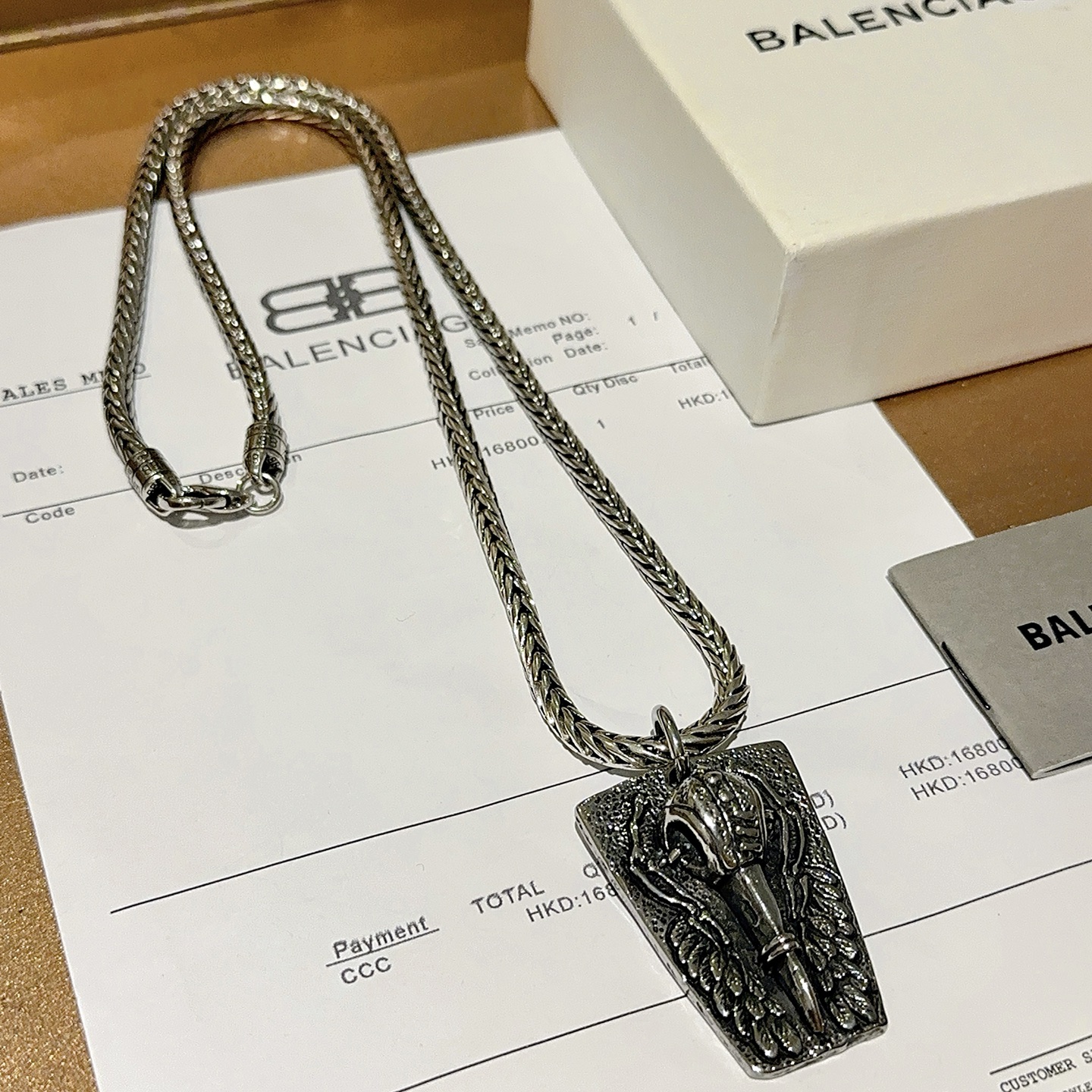  原单货🔹🔹新品 巴黎世家项链 Balenciaga 新款项链🔹专柜一致 细节做工精细 每个细节流程到位