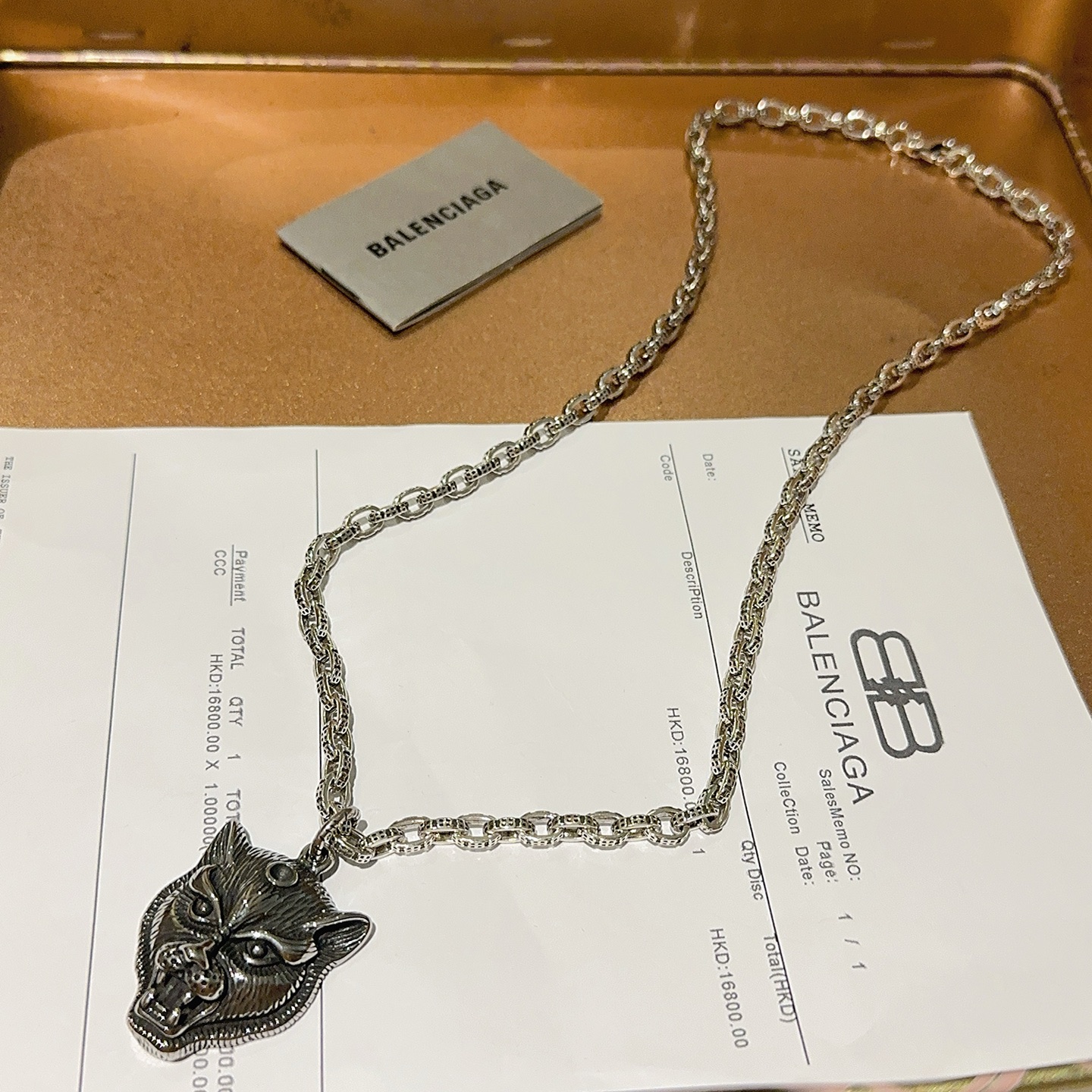  原单货🔹🔹新品 巴黎世家项链 Balenciaga 新款项链🔹专柜一致 细节做工精细 每个细节流程到位