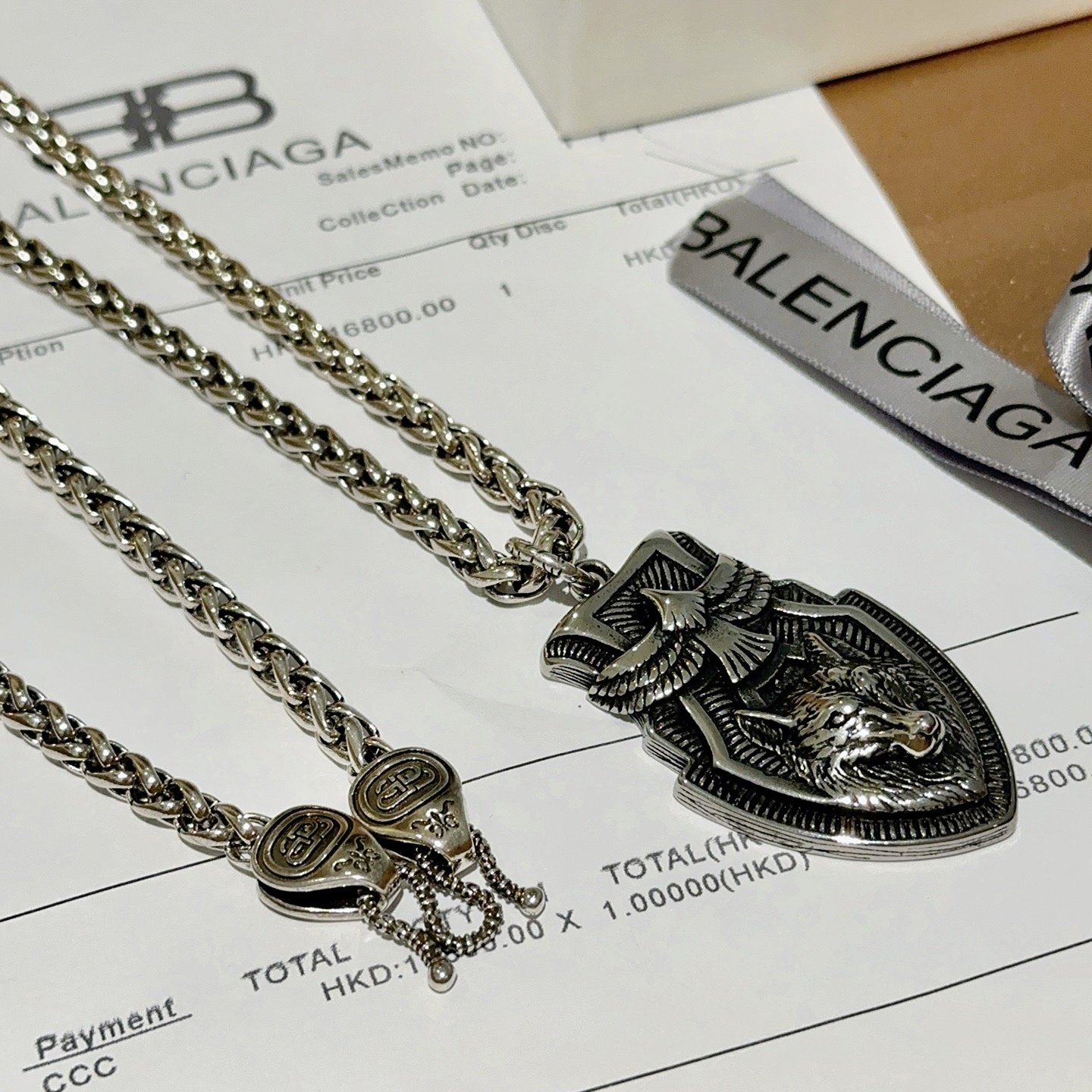  原单货🔹🔹新品 巴黎世家项链 Balenciaga 新款项链🔹专柜一致 细节做工精细 每个细节流程到位