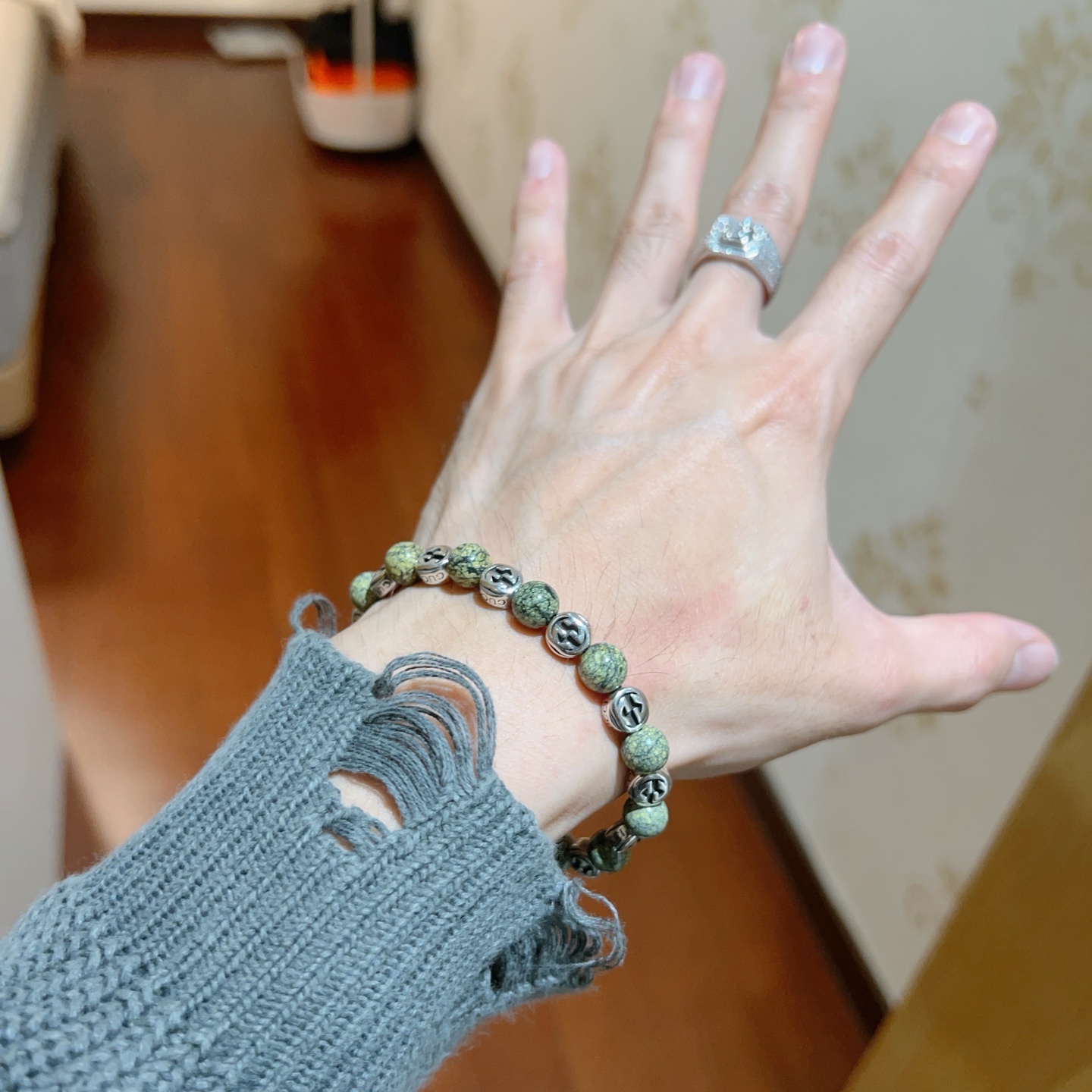   𝐆𝐮𝐜𝐜𝐢古驰手链男女同款 最新款天然药王石手链档次更高明星同款Anger Forest系列双g药王
