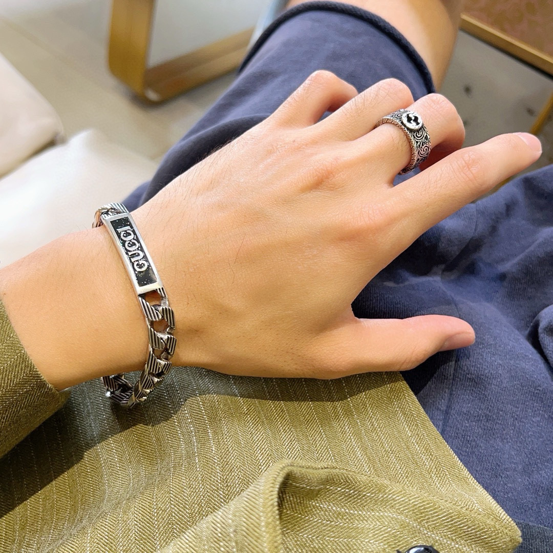 Gucci古驰Anger Forestシリーズ双Gリング - 手作り高級デザイン