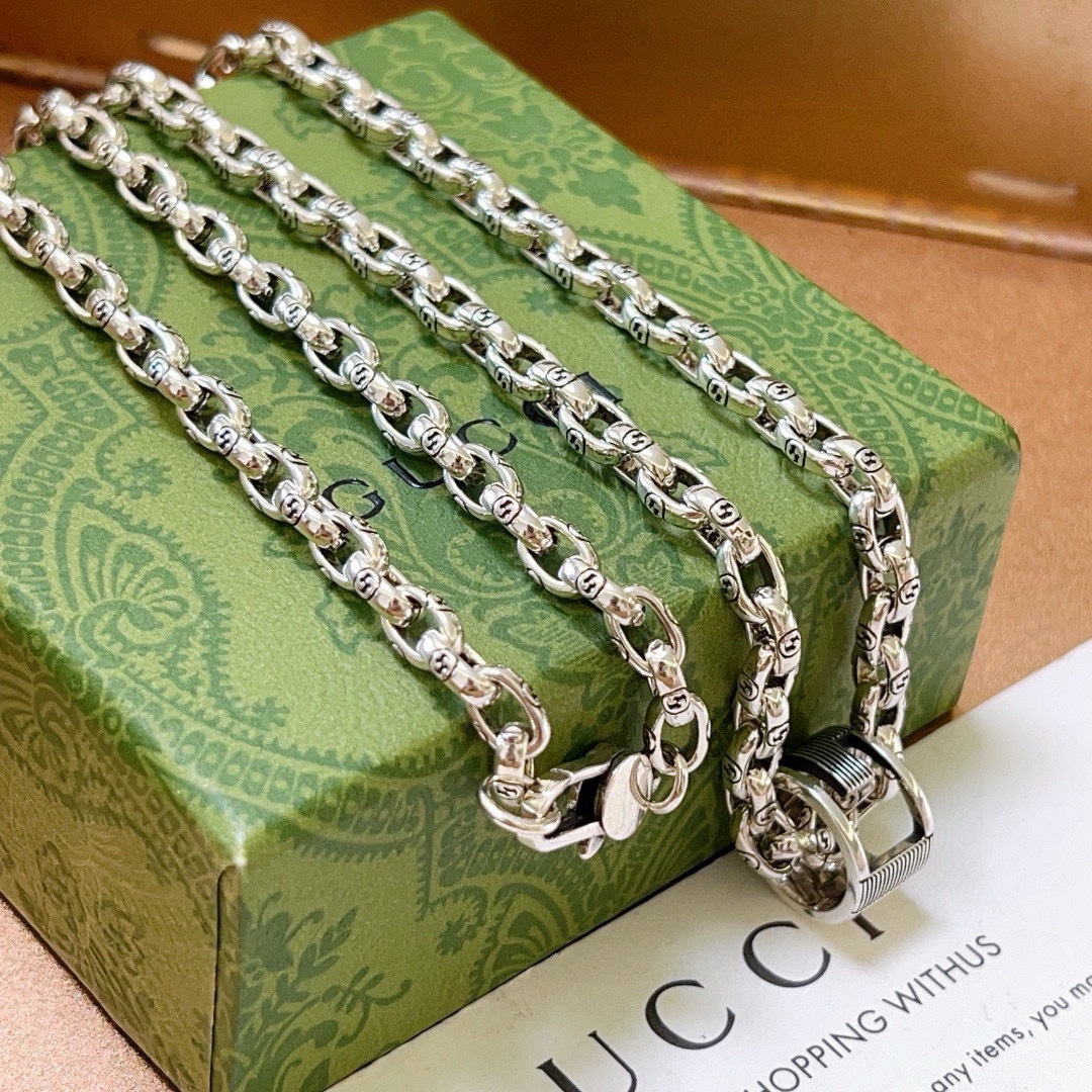 Gucci古驰双Gネックレス Anger Forestシリーズ 60cm調整可能