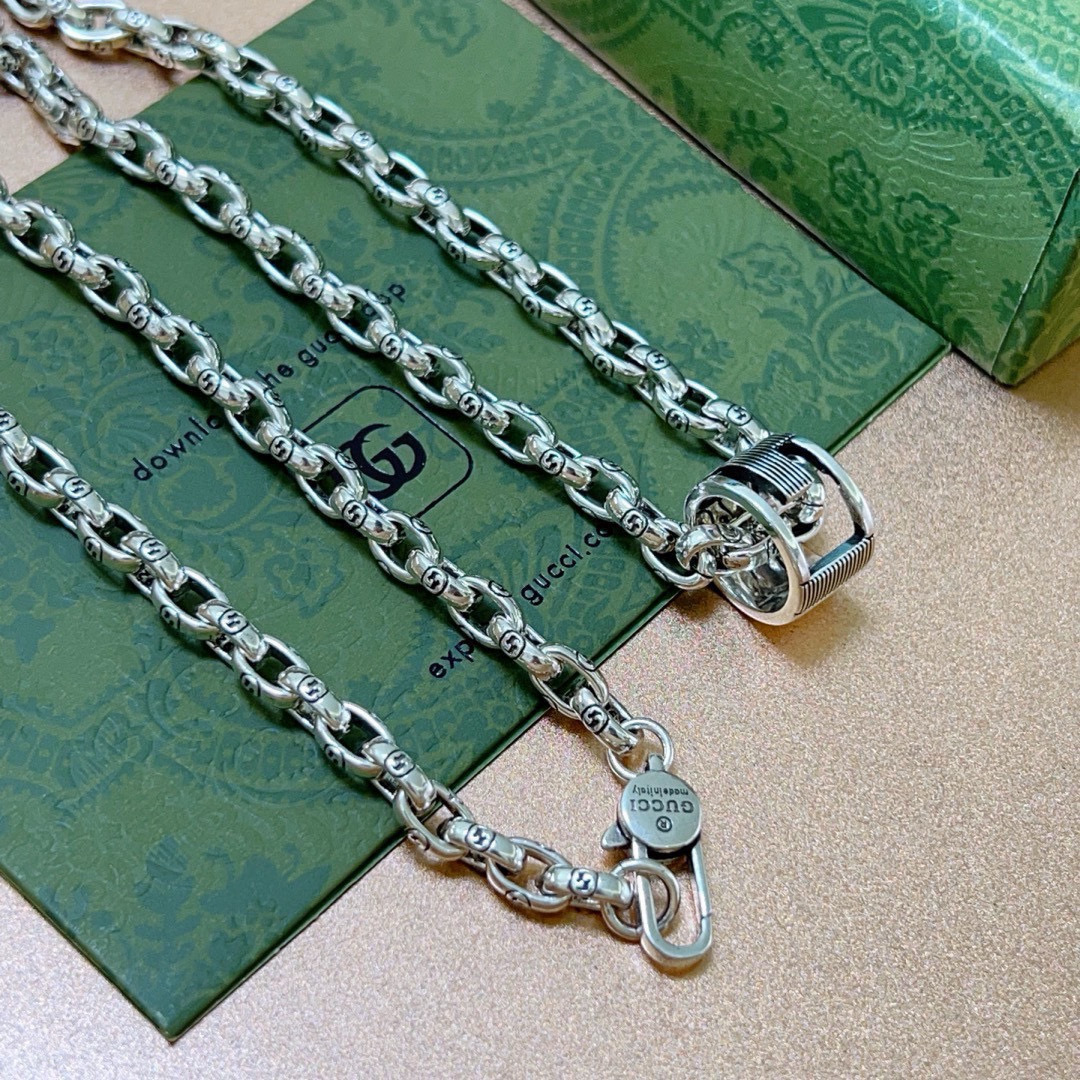 Gucci古驰双Gネックレス Anger Forestシリーズ 60cm調整可能
