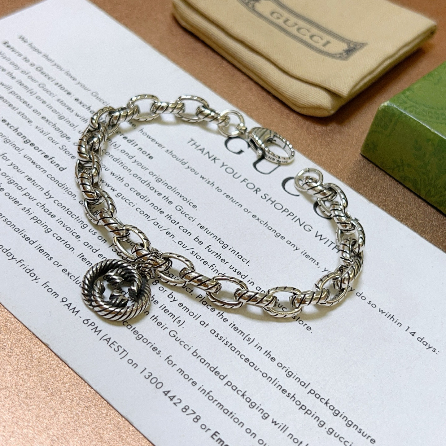 Gucci古驰手链 - 加厚クラシックデザイン, 男女兼用