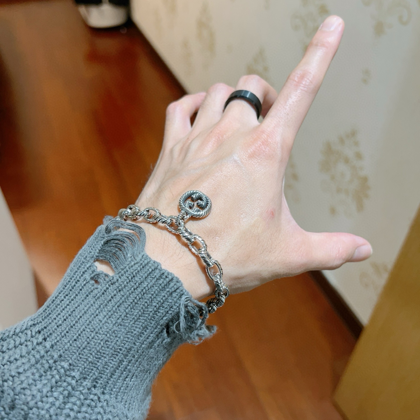 Gucci古驰手链 - 加厚クラシックデザイン, 男女兼用