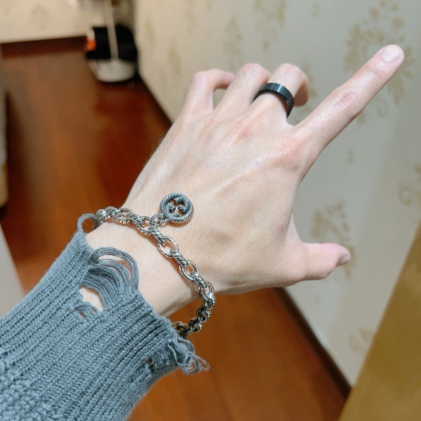 Gucci古驰手链 - 加厚クラシックデザイン, 男女兼用