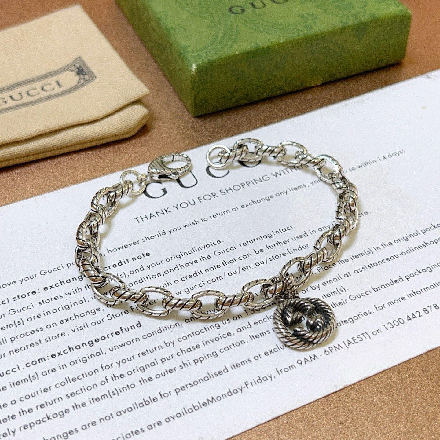 Gucci古驰手链 - 加厚クラシックデザイン, 男女兼用