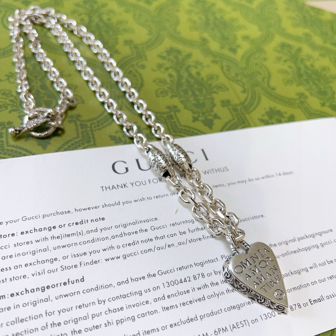 Gucci古驰Anger Forestシリーズチェーンネックレス - スタイリッシュなディテール