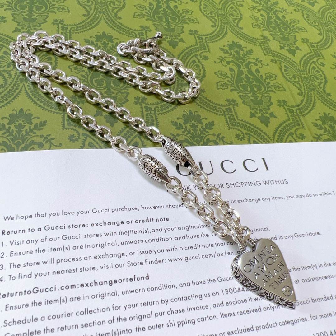 Gucci古驰Anger Forestシリーズチェーンネックレス - スタイリッシュなディテール