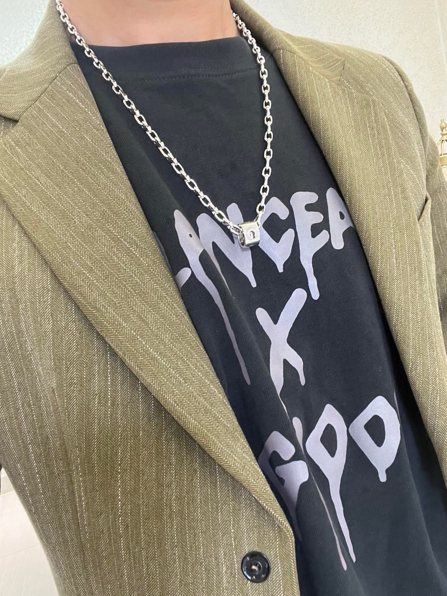 Gucci古驰Anger Forestシリーズ双Gデザインネックレス