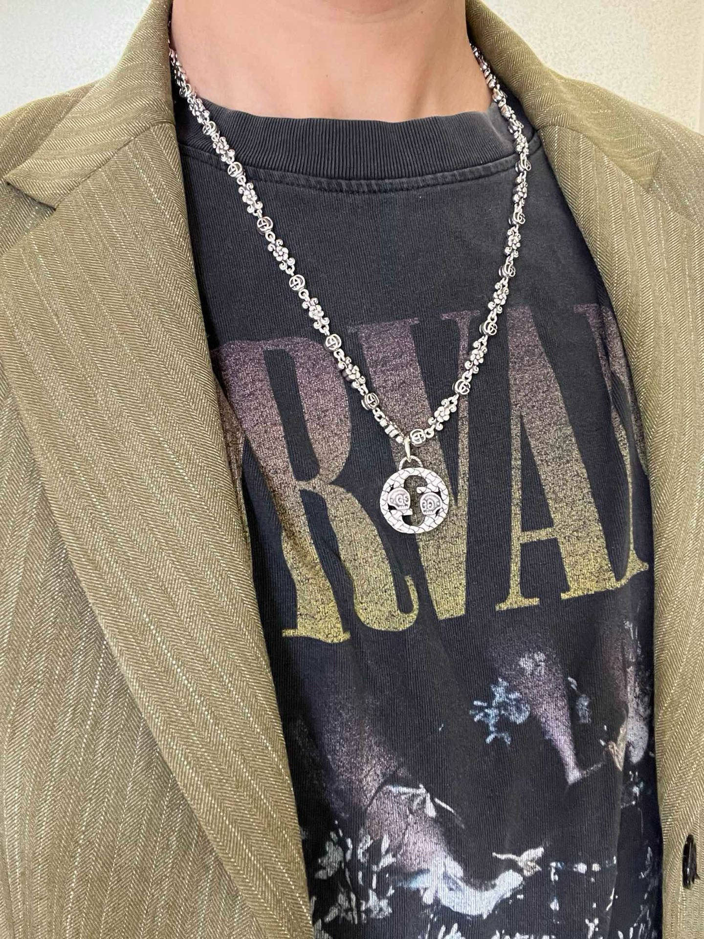 Gucci古驰双Gチェーンネックレス - スタイリッシュなデザイン