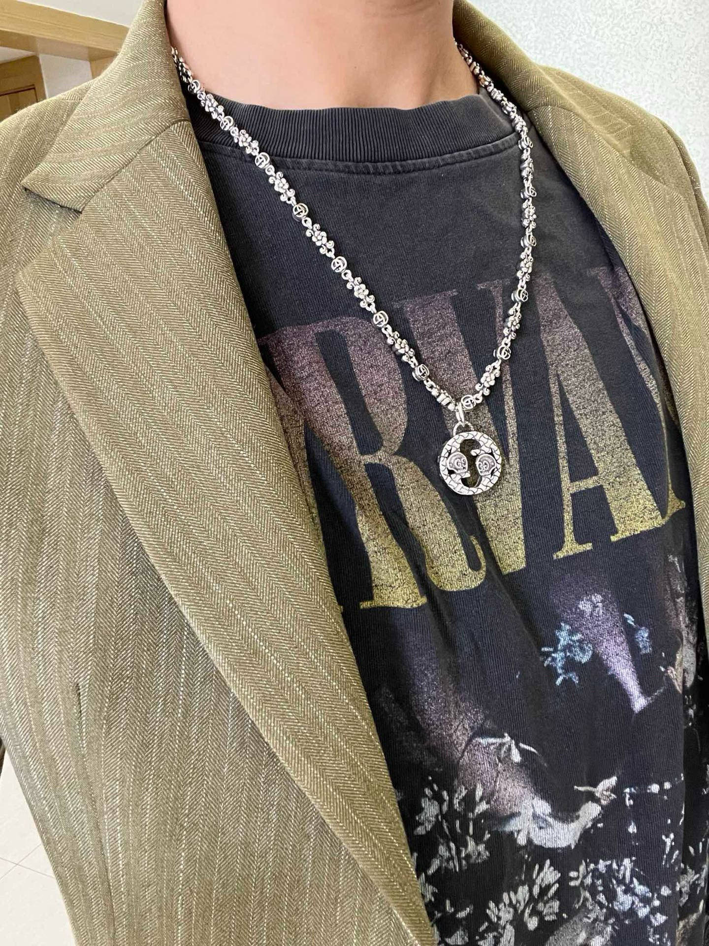 Gucci古驰双Gチェーンネックレス - スタイリッシュなデザイン