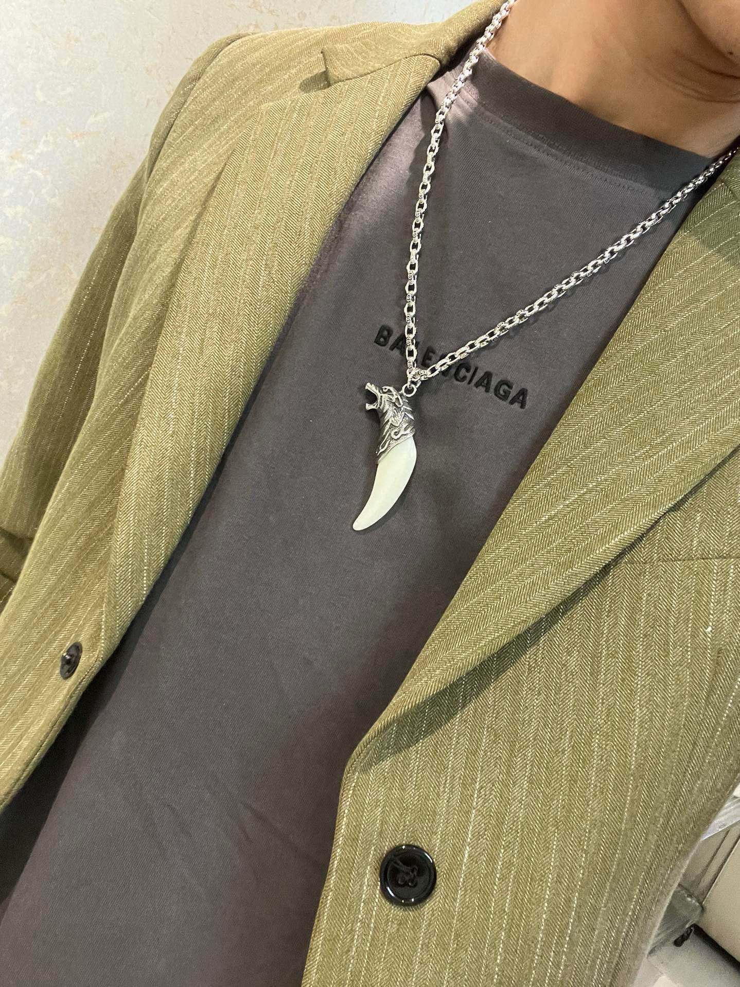 Gucci古驰双G象牙樹脂ネックレス - 高級感あふれるAnger Forestシリーズ