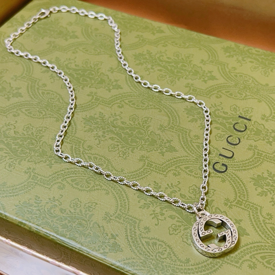 Gucci古驰チェーンネックレス Anger Forestシリーズ ダブルGデザイン