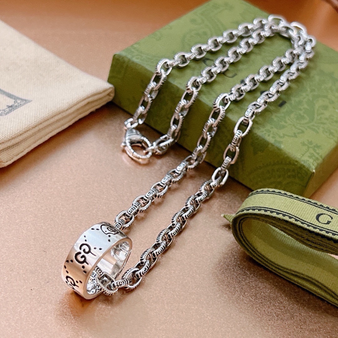 Gucci古驰Anger ForestシリーズダブルGネックレス - 高級感あふれるデザイン