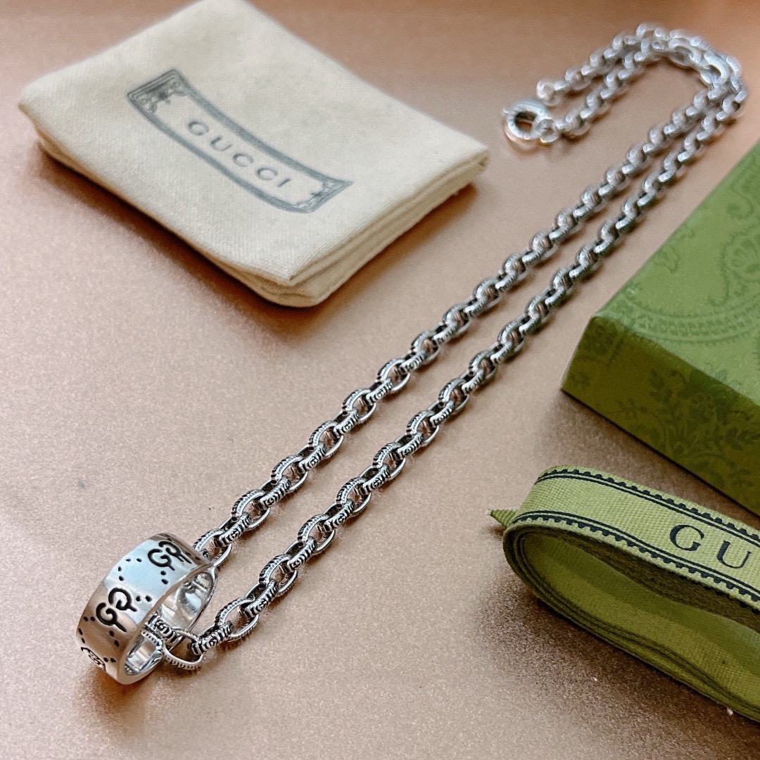 Gucci古驰Anger ForestシリーズダブルGネックレス - 高級感あふれるデザイン