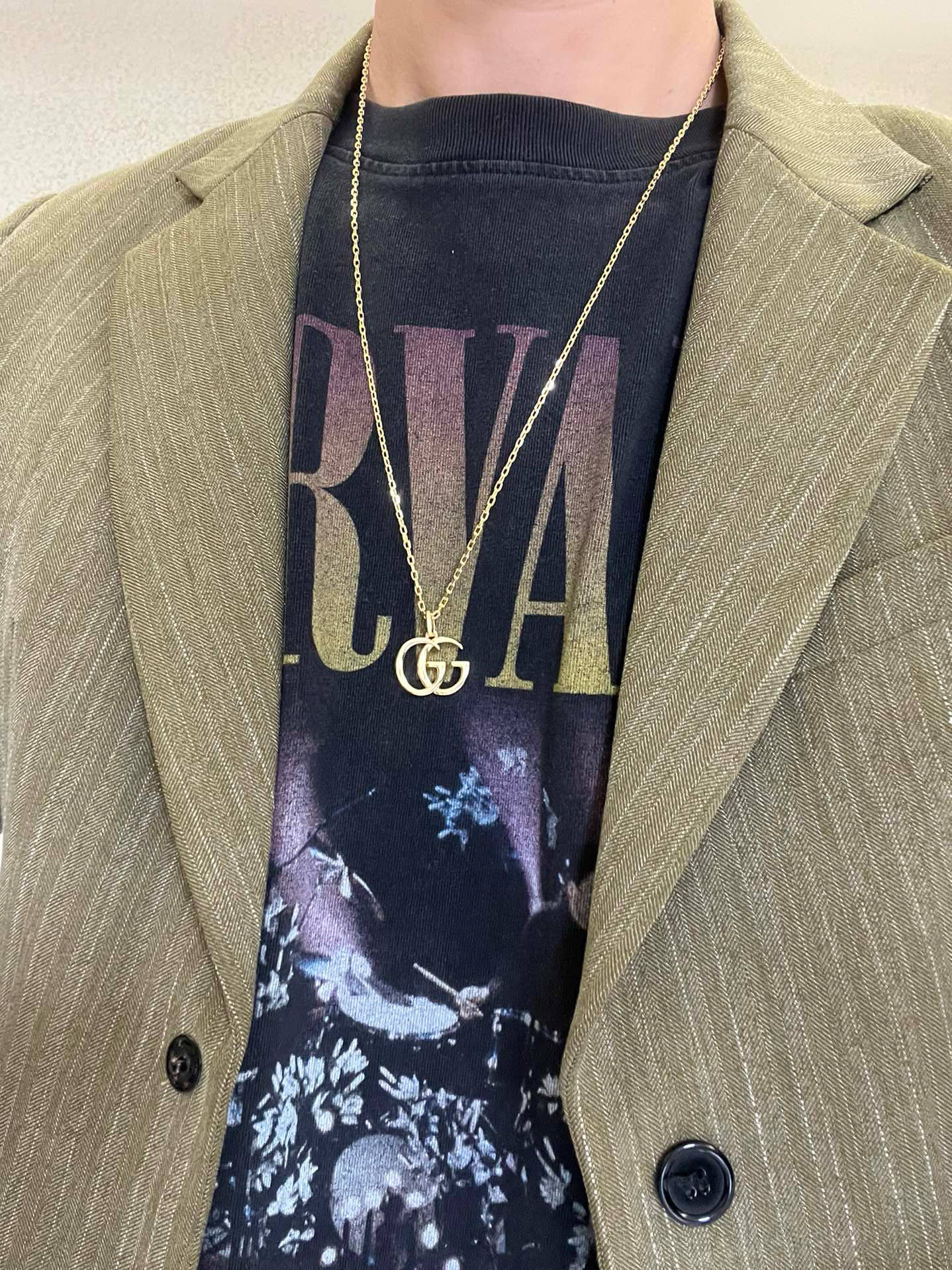 Gucci古驰双G经典款银链项链 - Anger Forestシリーズ