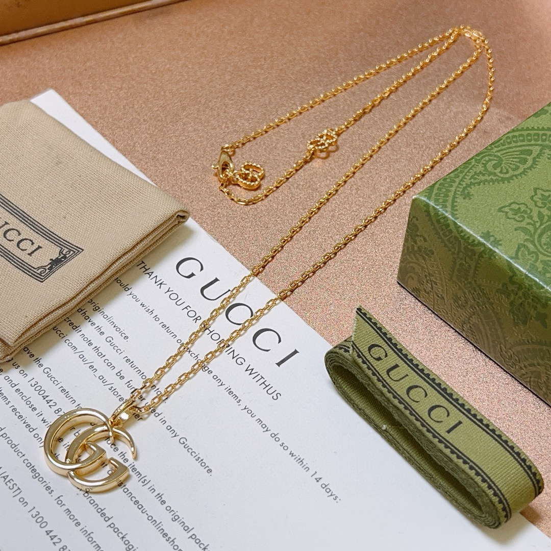 Gucci古驰双G经典款银链项链 - Anger Forestシリーズ