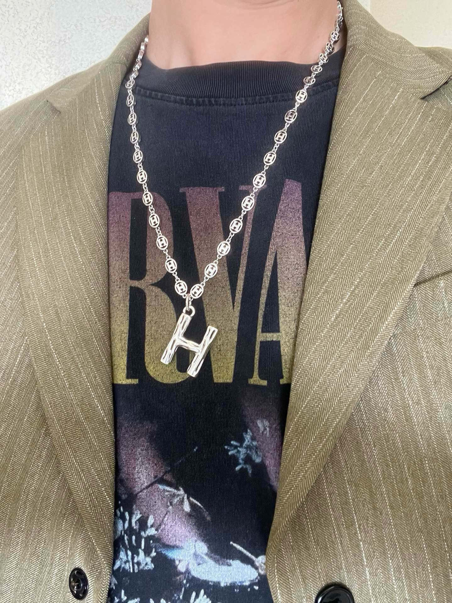 p625 on Hermes, the Emass necklace, the H-disc series jewelry import custom - 图片 3
