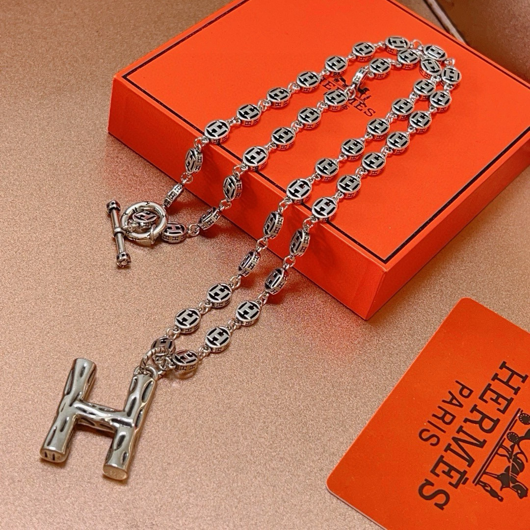 p625 on Hermes, the Emass necklace, the H-disc series jewelry import custom - 图片 7