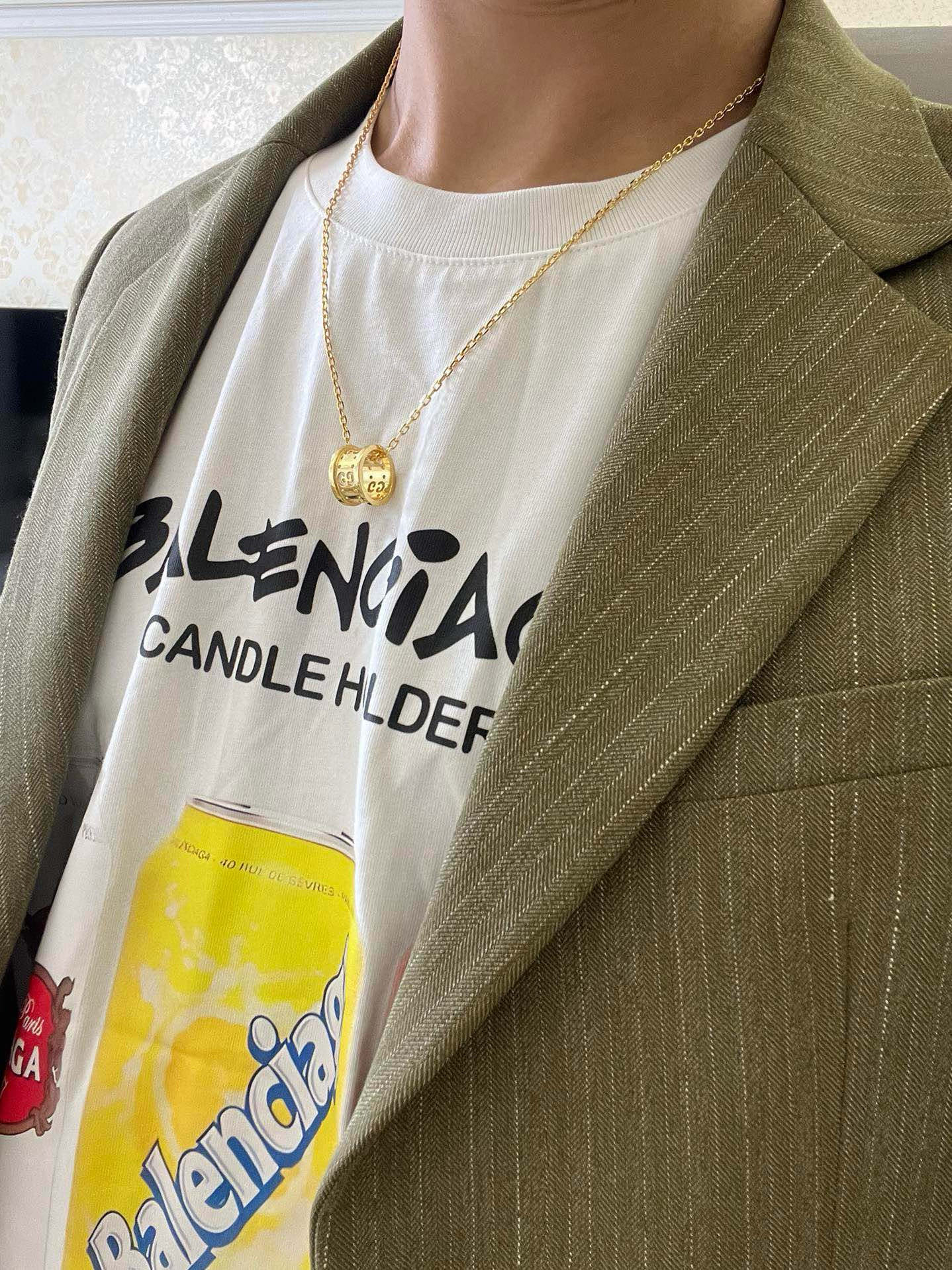 Gucci古驰双Gチェーンネックレス Anger Forestシリーズ