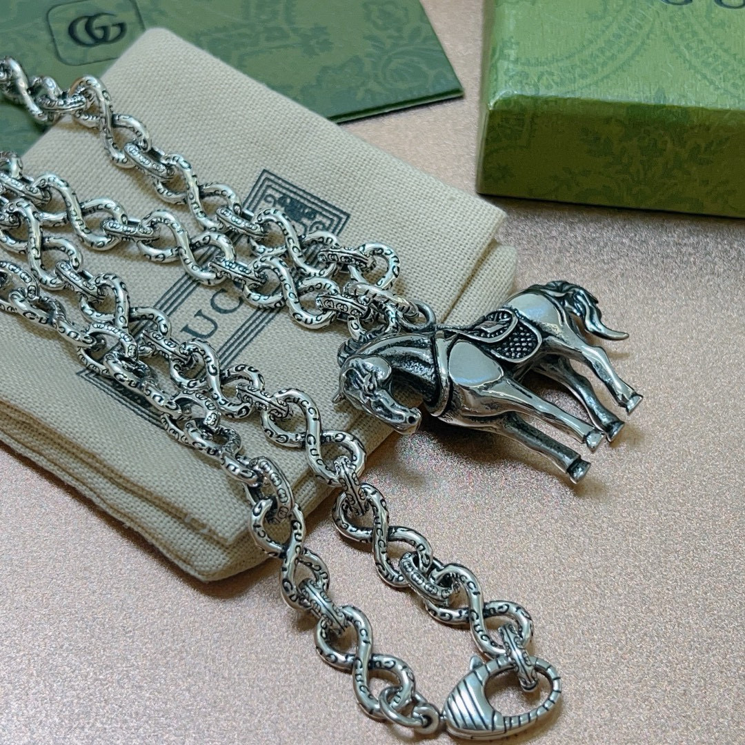 Gucci古驰Anger ForestダブルGネックレス - スタイリッシュな新作