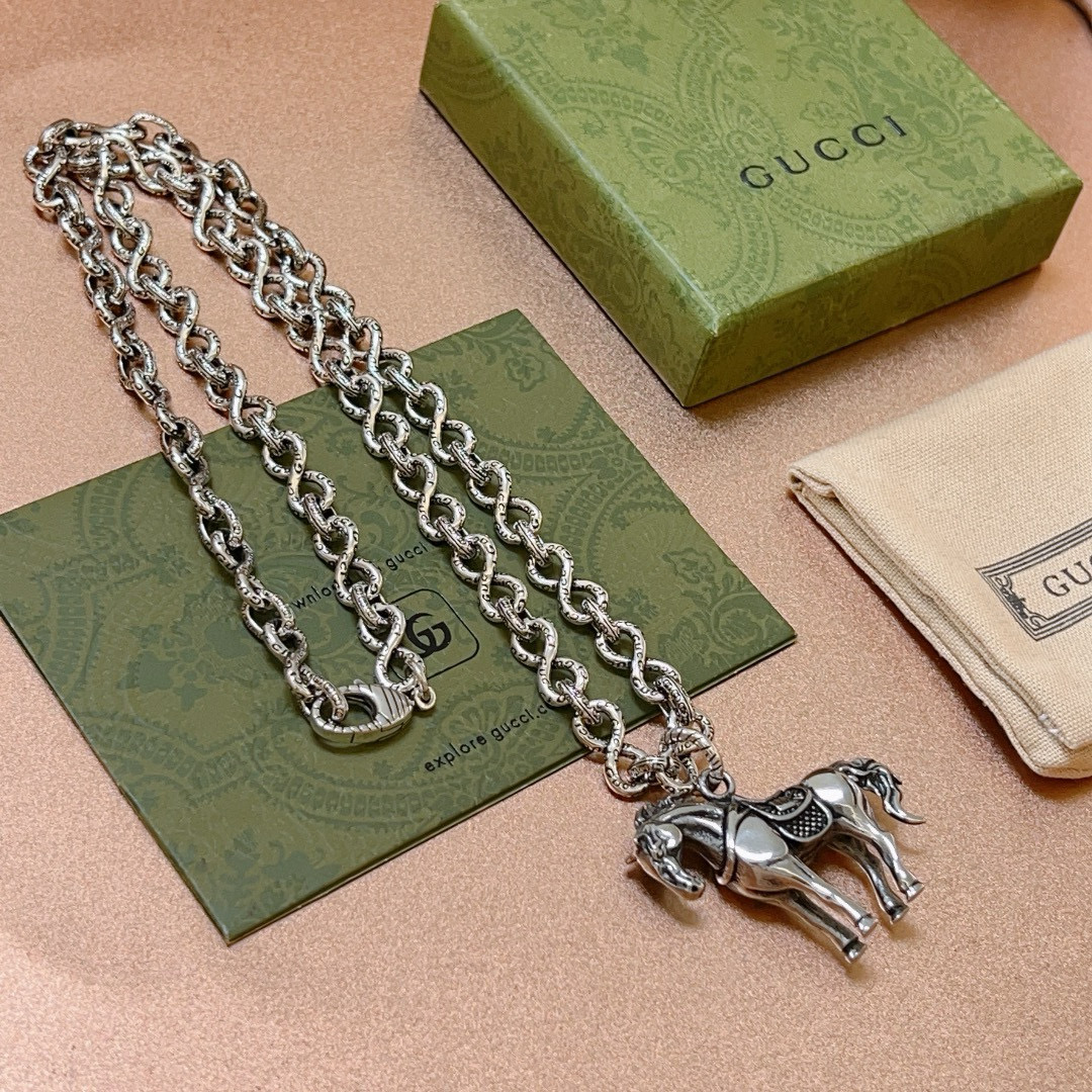 Gucci古驰Anger ForestダブルGネックレス - スタイリッシュな新作