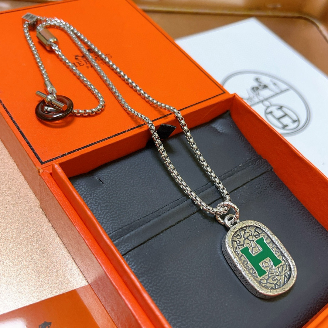 “High-End Hermes Ermaceus Necklace: Unique Men and Women’s Fashion Chains” - 图片 7