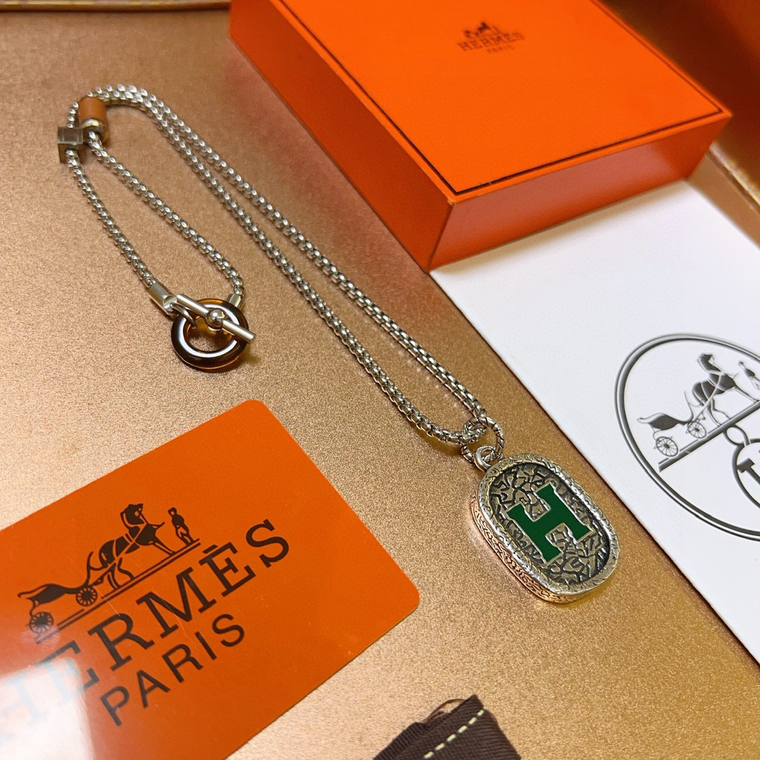 “High-End Hermes Ermaceus Necklace: Unique Men and Women’s Fashion Chains” - 图片 4
