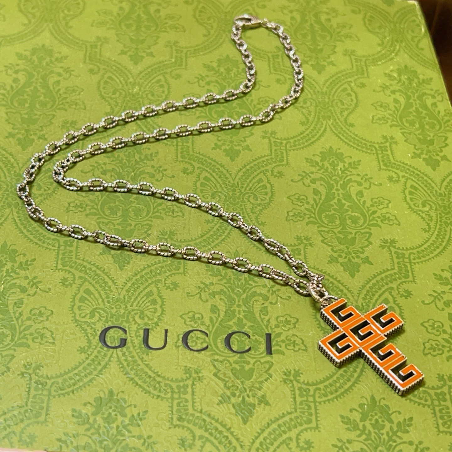 Gucci古驰アンカー森林シリーズダブルGネックレス