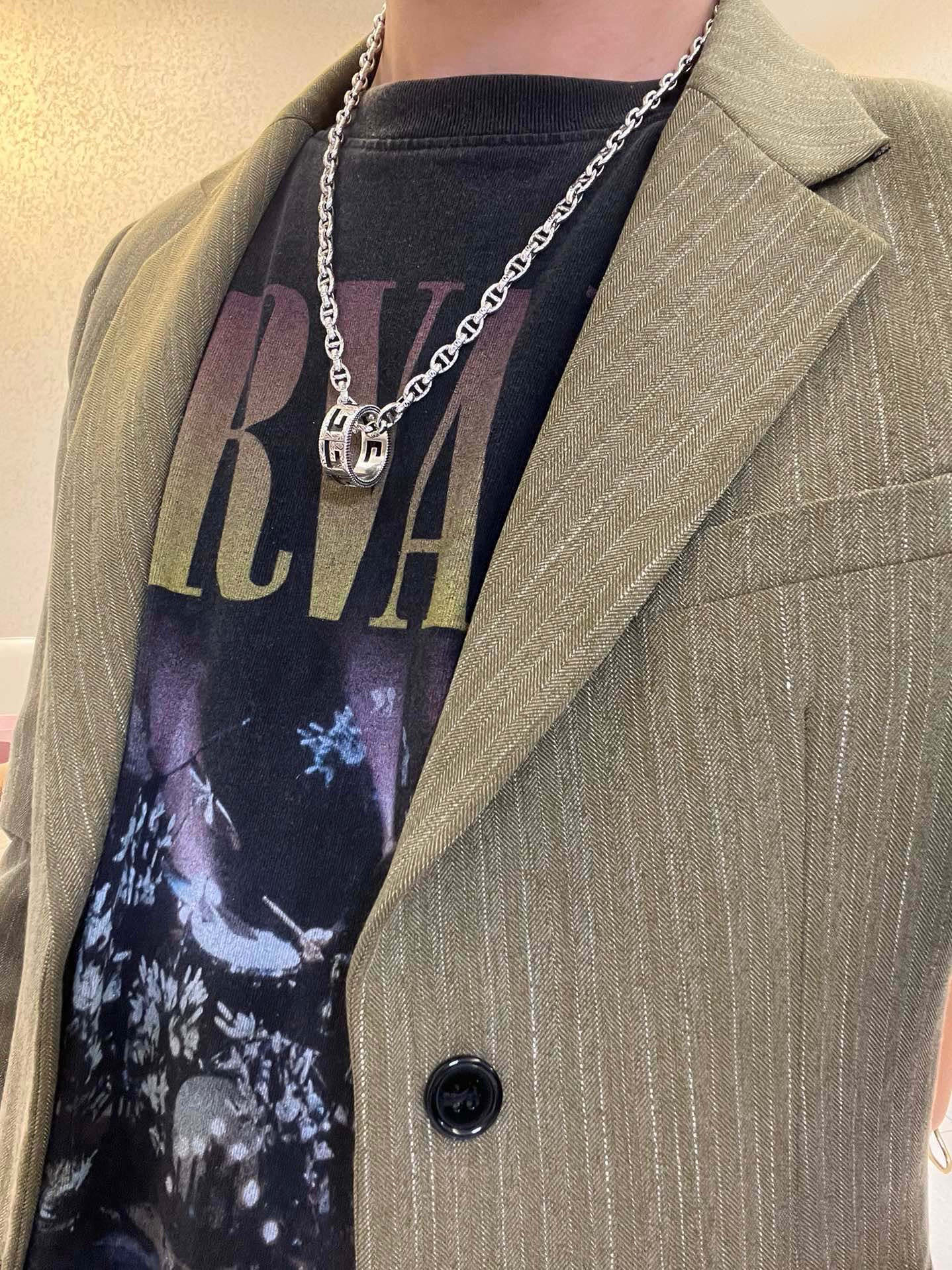 Gucci古驰Anger Forestシリーズ双Gデザインネックレス