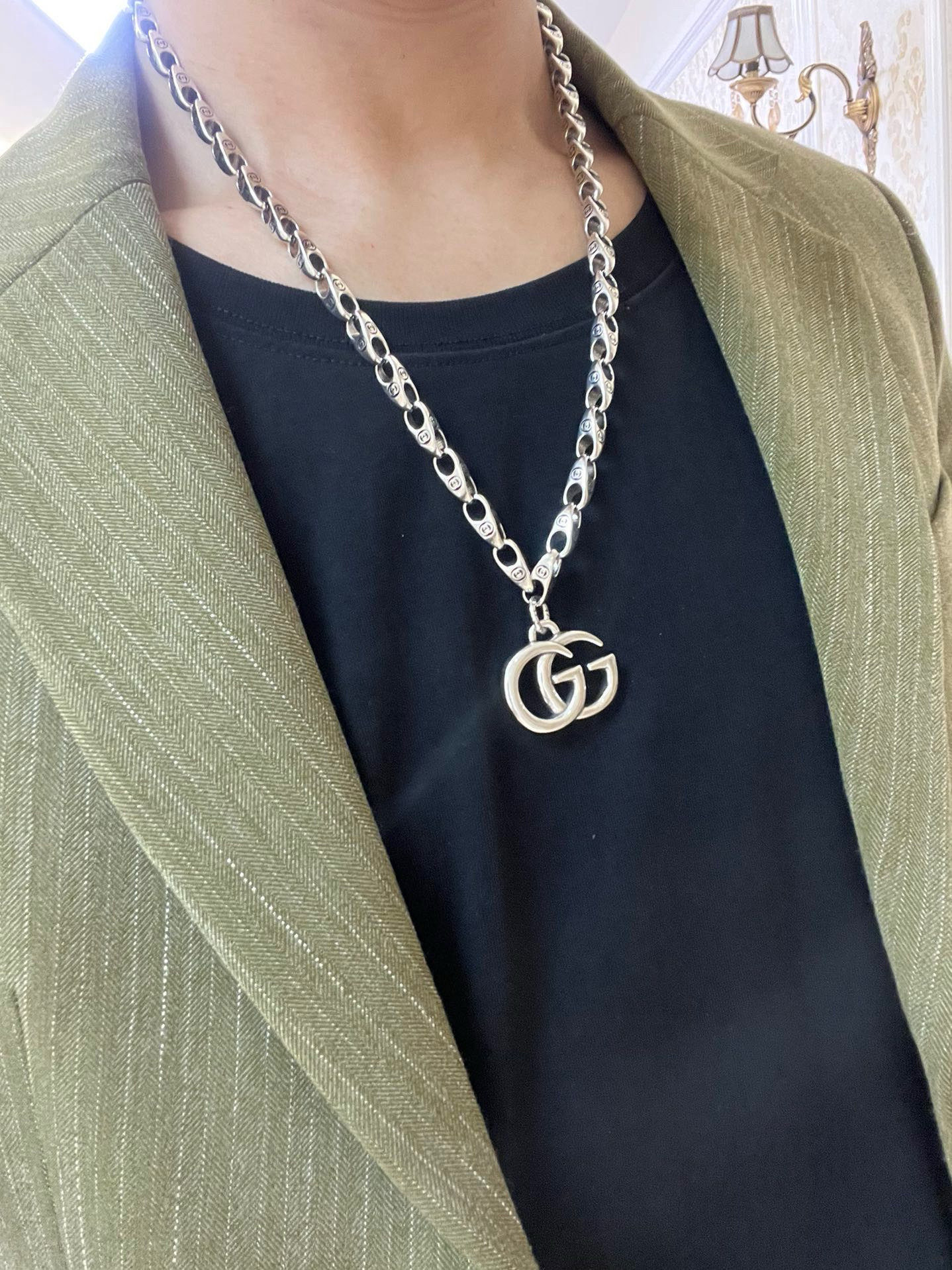 Gucci古驰項链Anger Forestシリーズ 高档双G设计