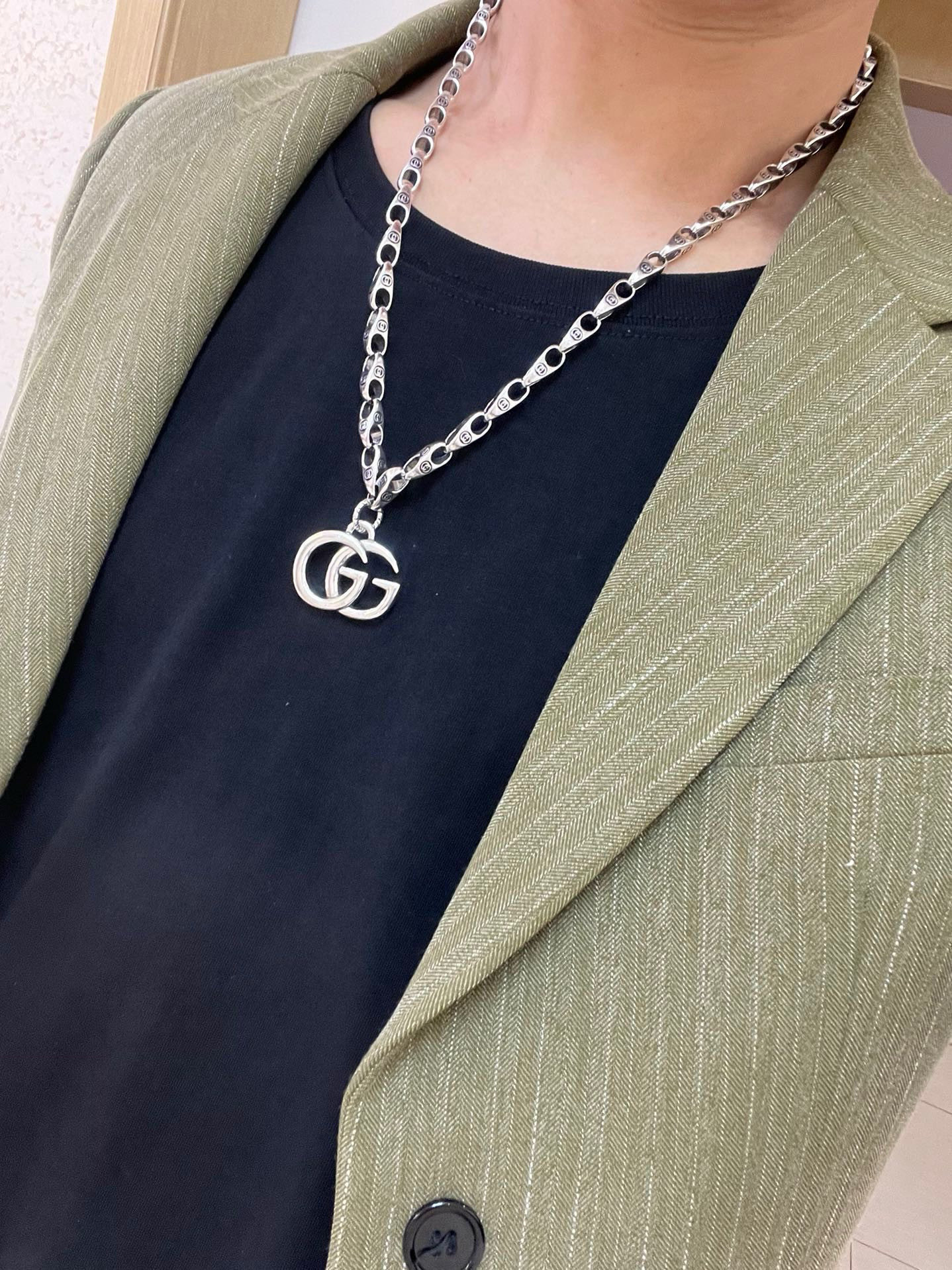 Gucci古驰項链Anger Forestシリーズ 高档双G设计