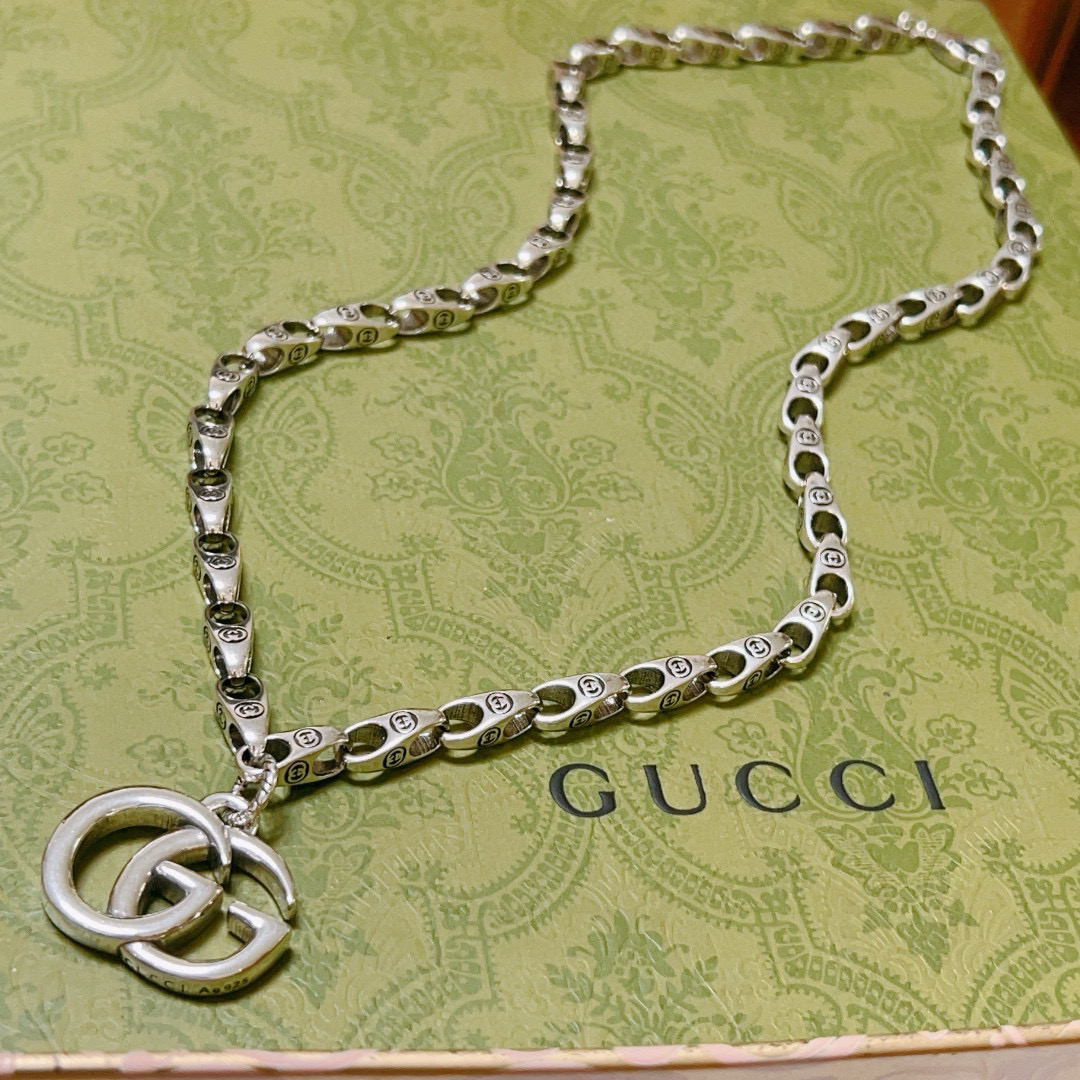 Gucci古驰項链Anger Forestシリーズ 高档双G设计